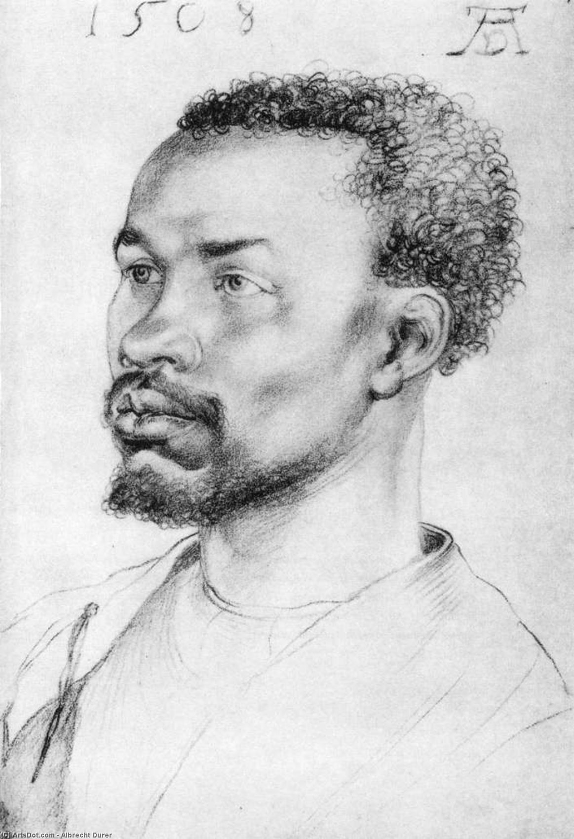 Head Of A Negro — Albrecht Dürer