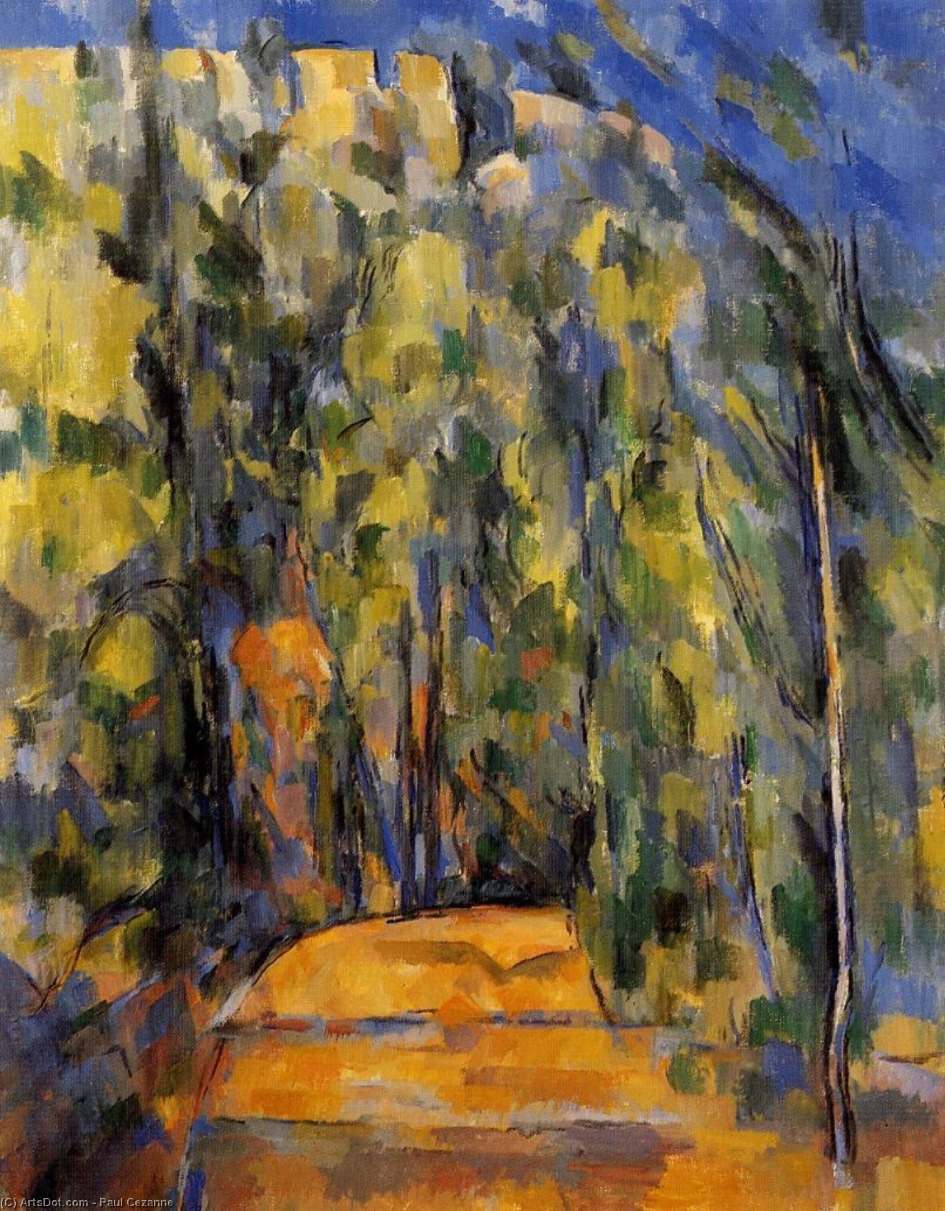 Bend In Forest Road — Paul Cézanne
