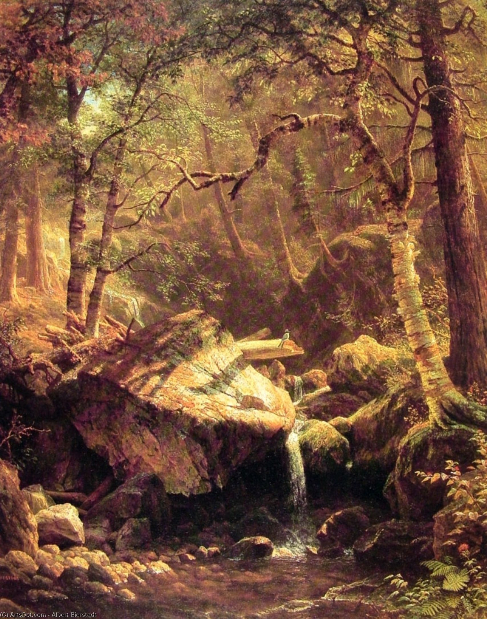 The Mountain Brook — Albert Bierstadt