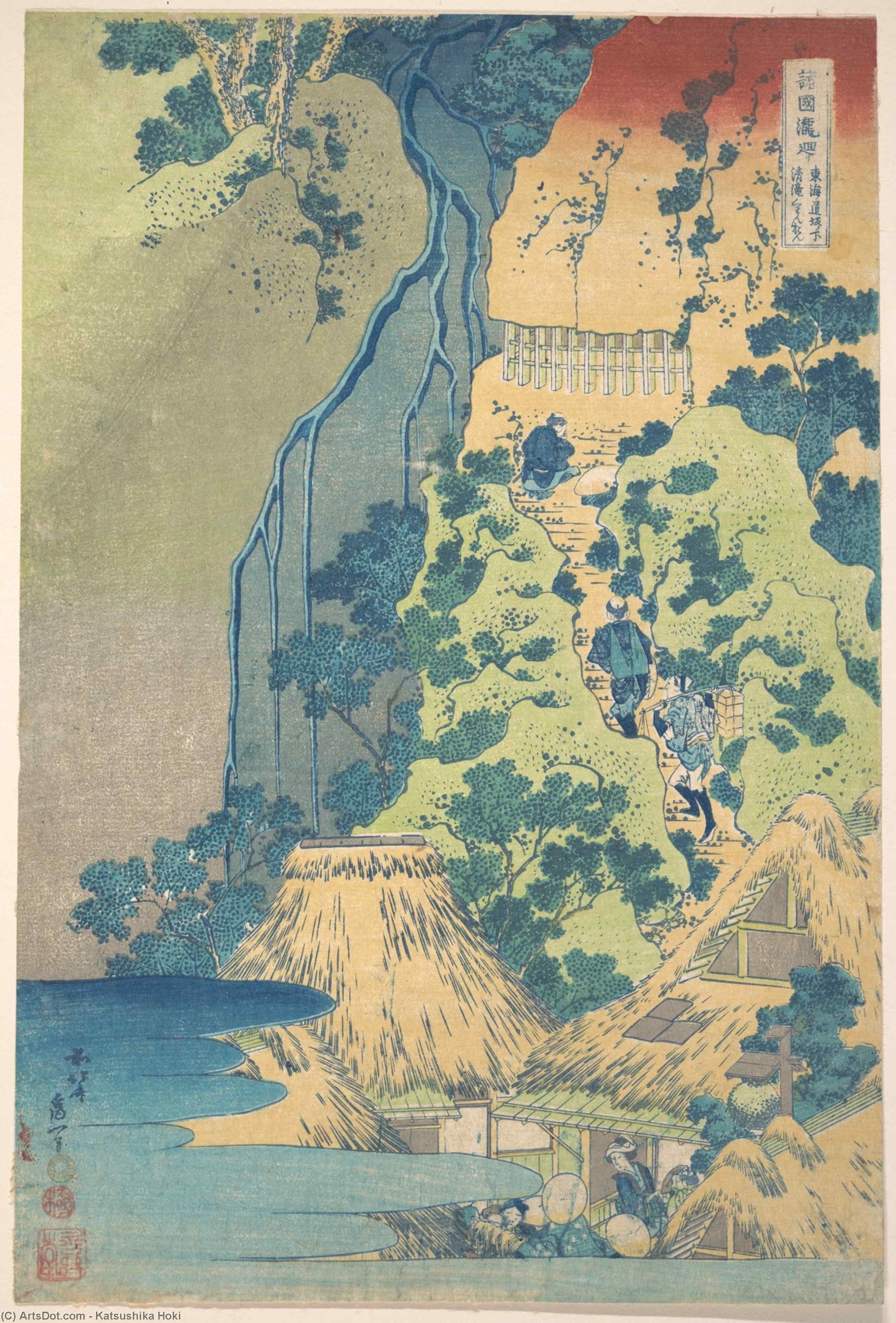 Kiyotaki Kannon Waterfall At Sakanoshita On The Tôkaidô — Hokusai
