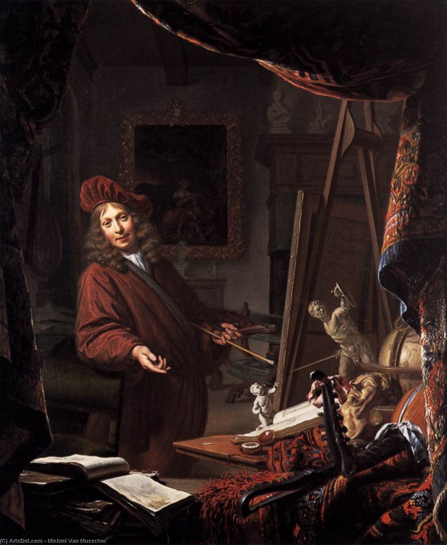 The Painter's Studio — Michiel Van Musscher