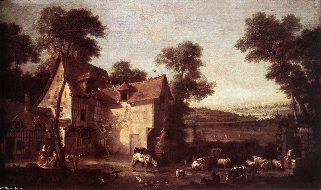 Farmhouse — Jean-baptiste Oudry