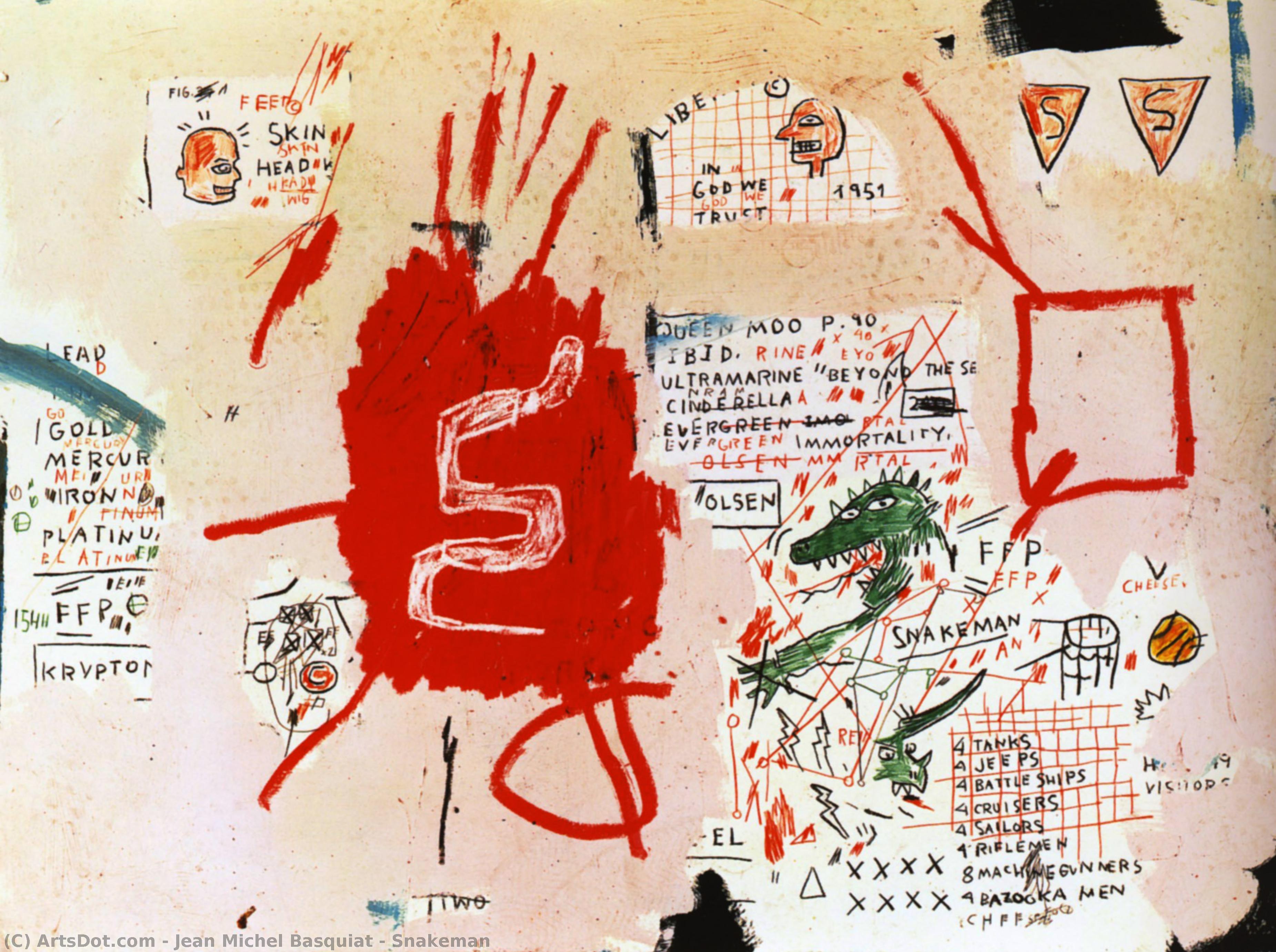 Snakeman — Jean-michel Basquiat