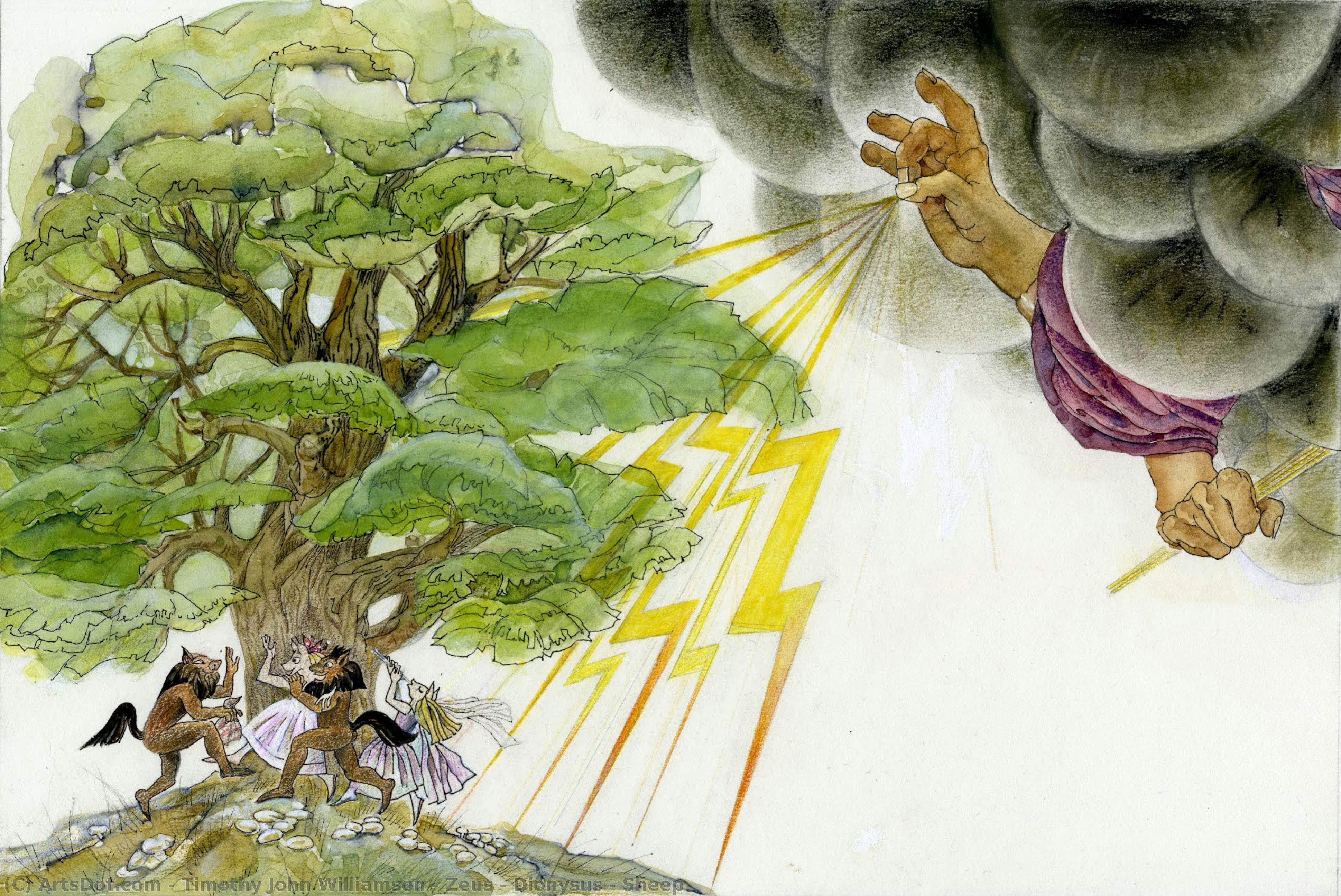 Zeus & Dionysus + Sheep — Timothy John Williamson
