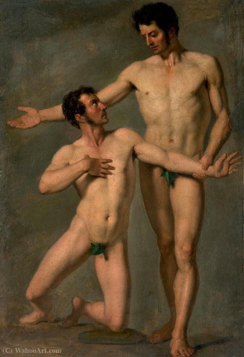 Two Naked Men — François Xavier Fabre