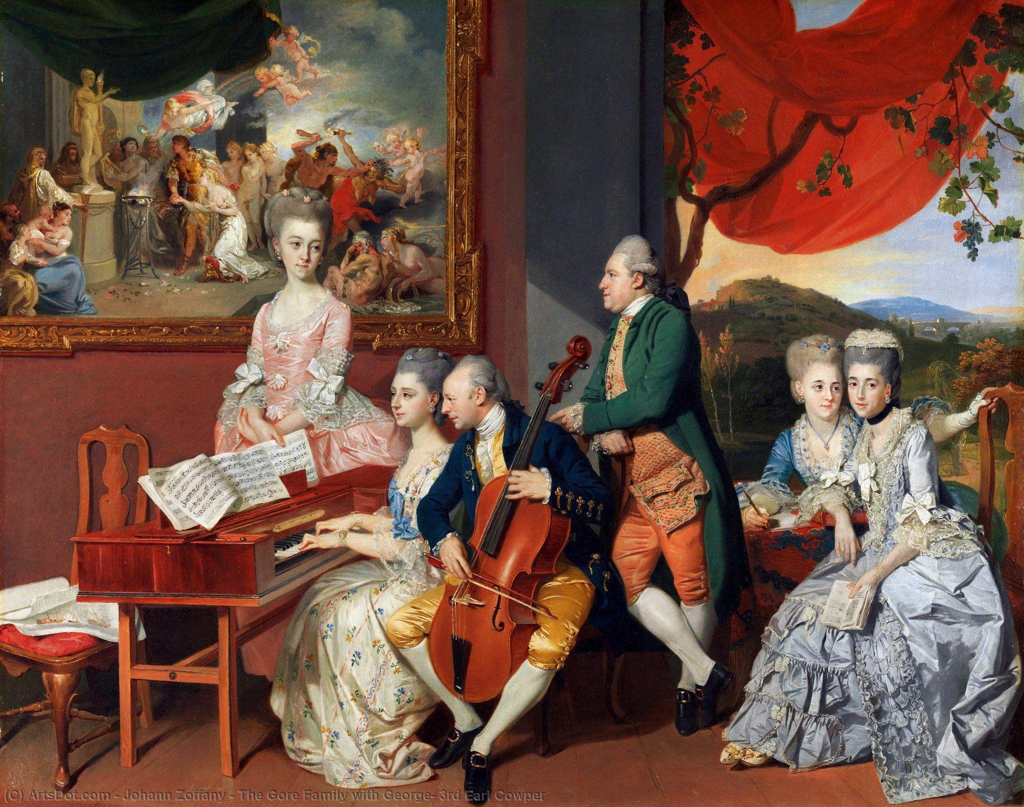 The Gore Family With George, 3rd Earl Cowper — Johann Zoffany