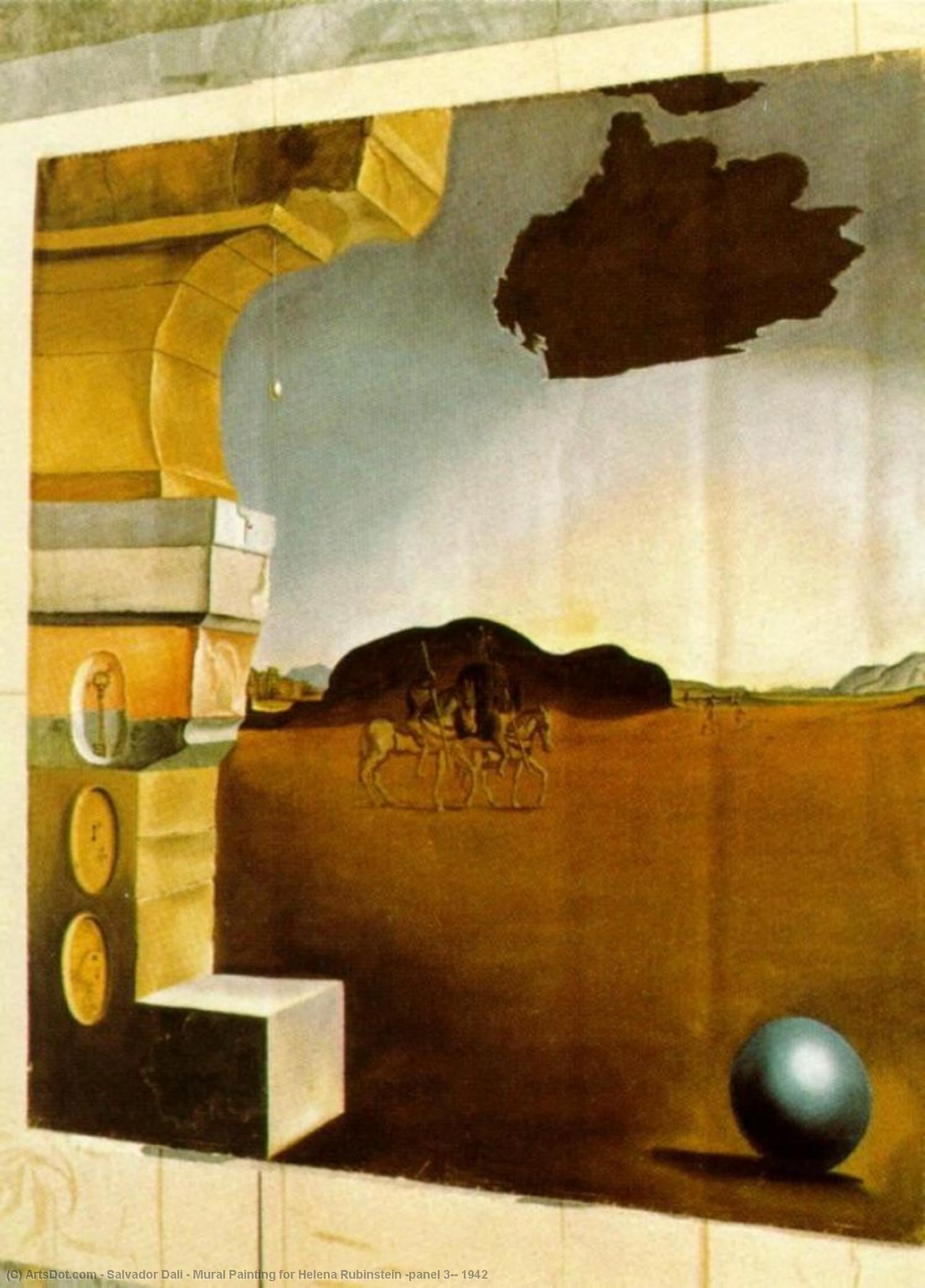 Mural Painting For Helena Rubinstein (panel 3), 1942 — Salvador Dalí