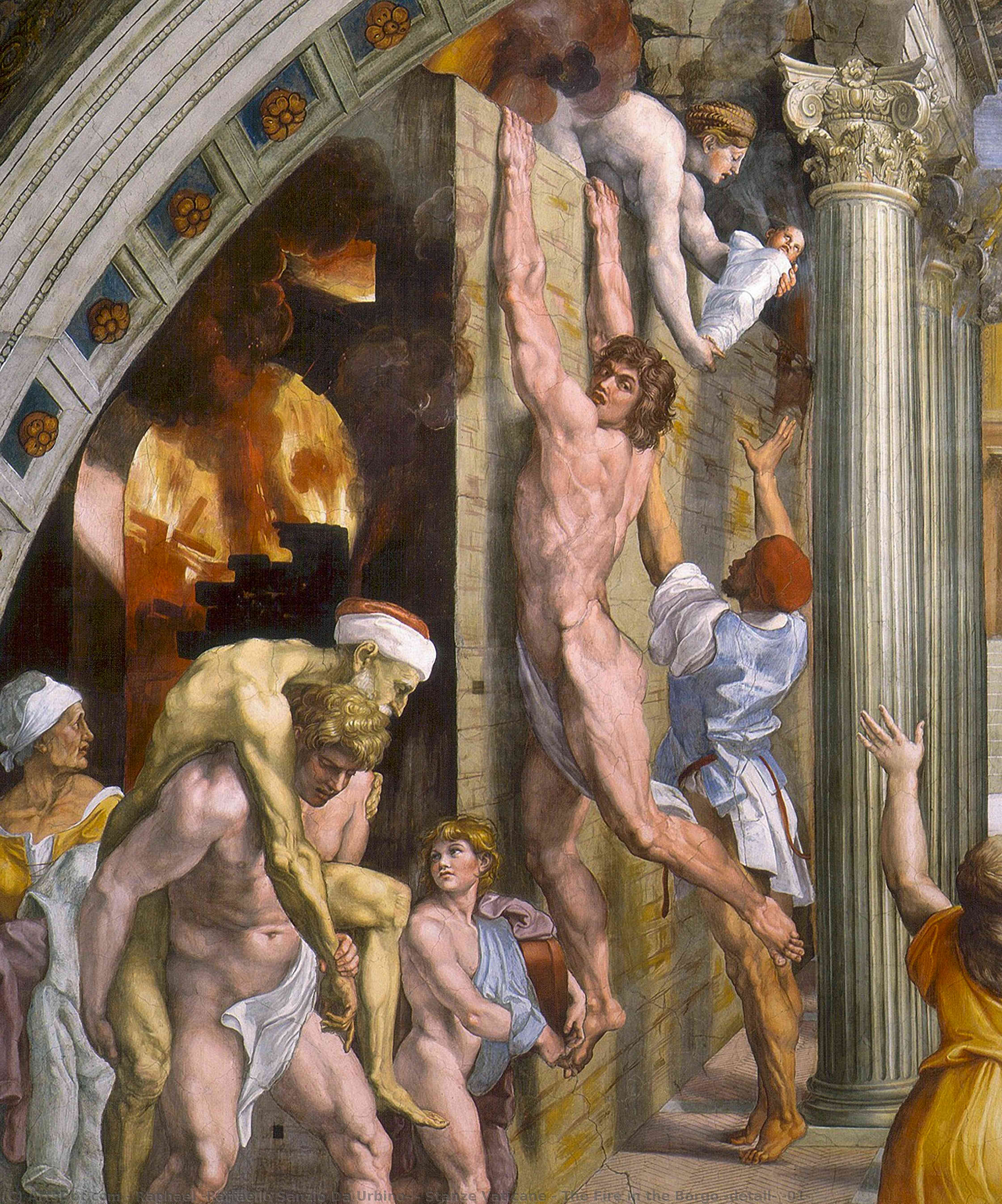 Stanze Vaticane - Tulen Borgo — Rafael