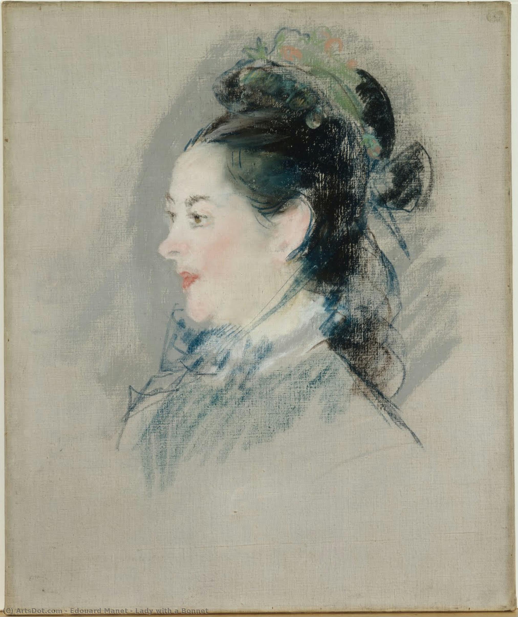 Dame Mit Einem Bonnet — Édouard Manet