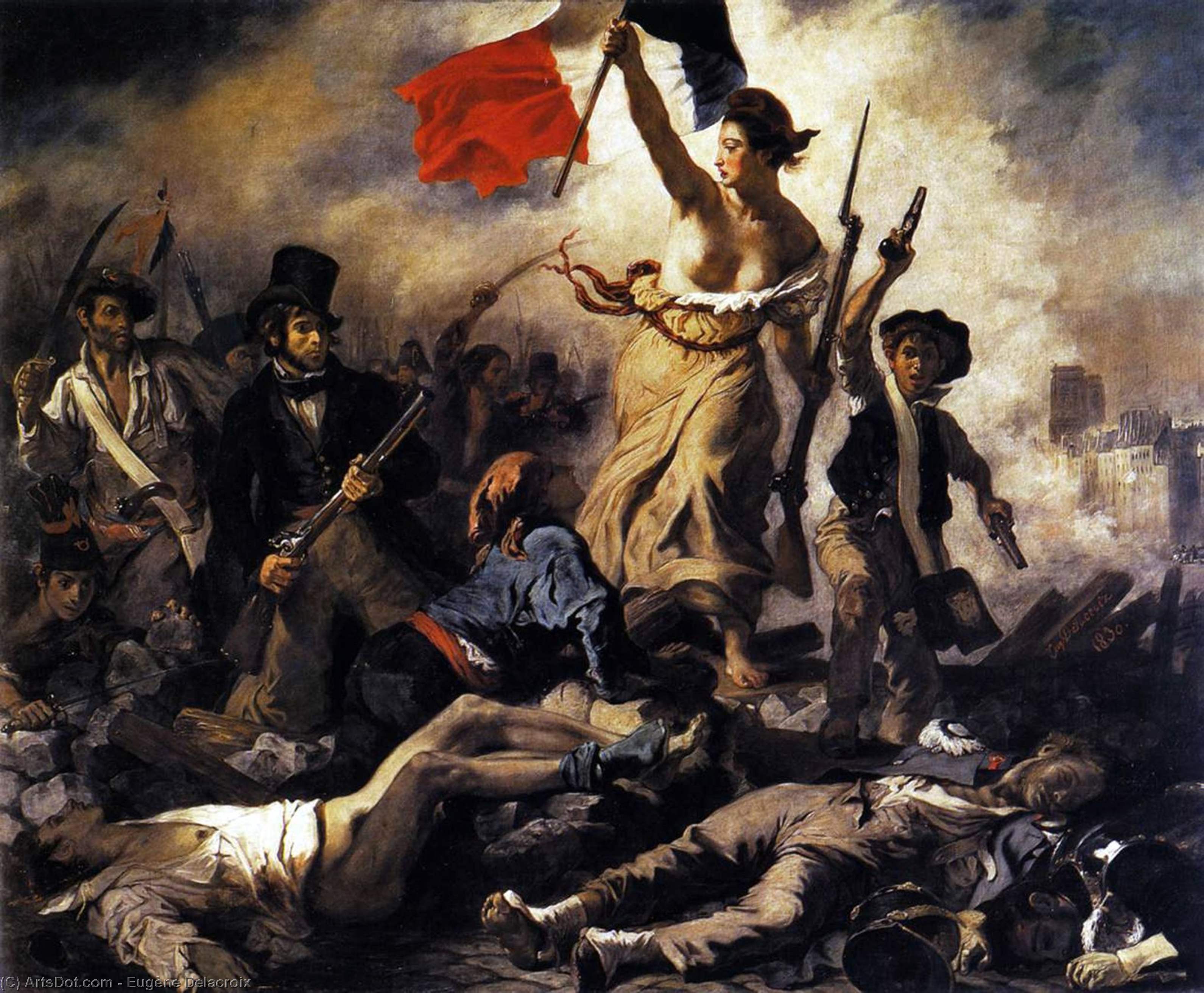 La Liberté Guidant Le Peuple — Eugène Delacroix