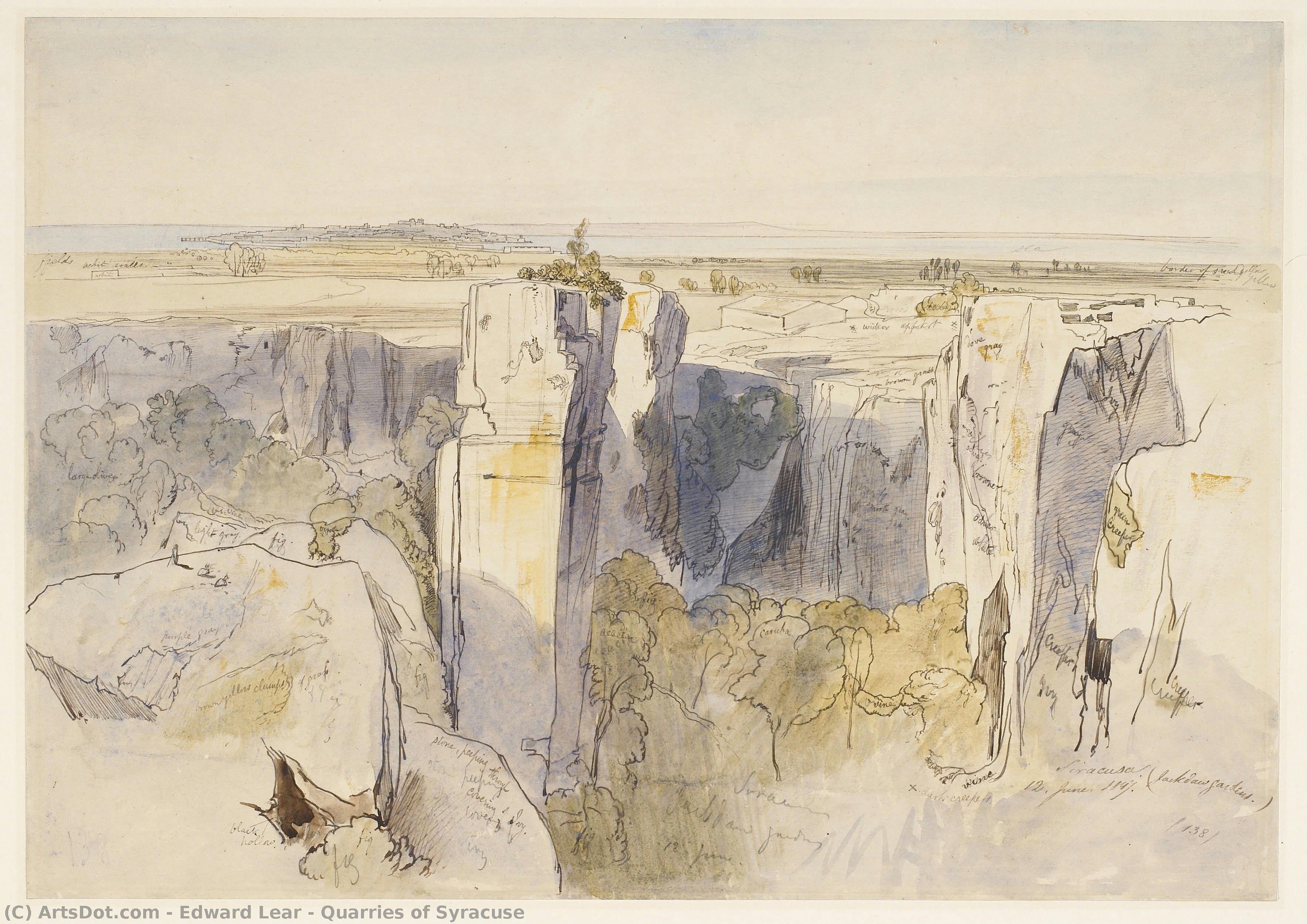 Cave Di Siracusa — Edward Lear