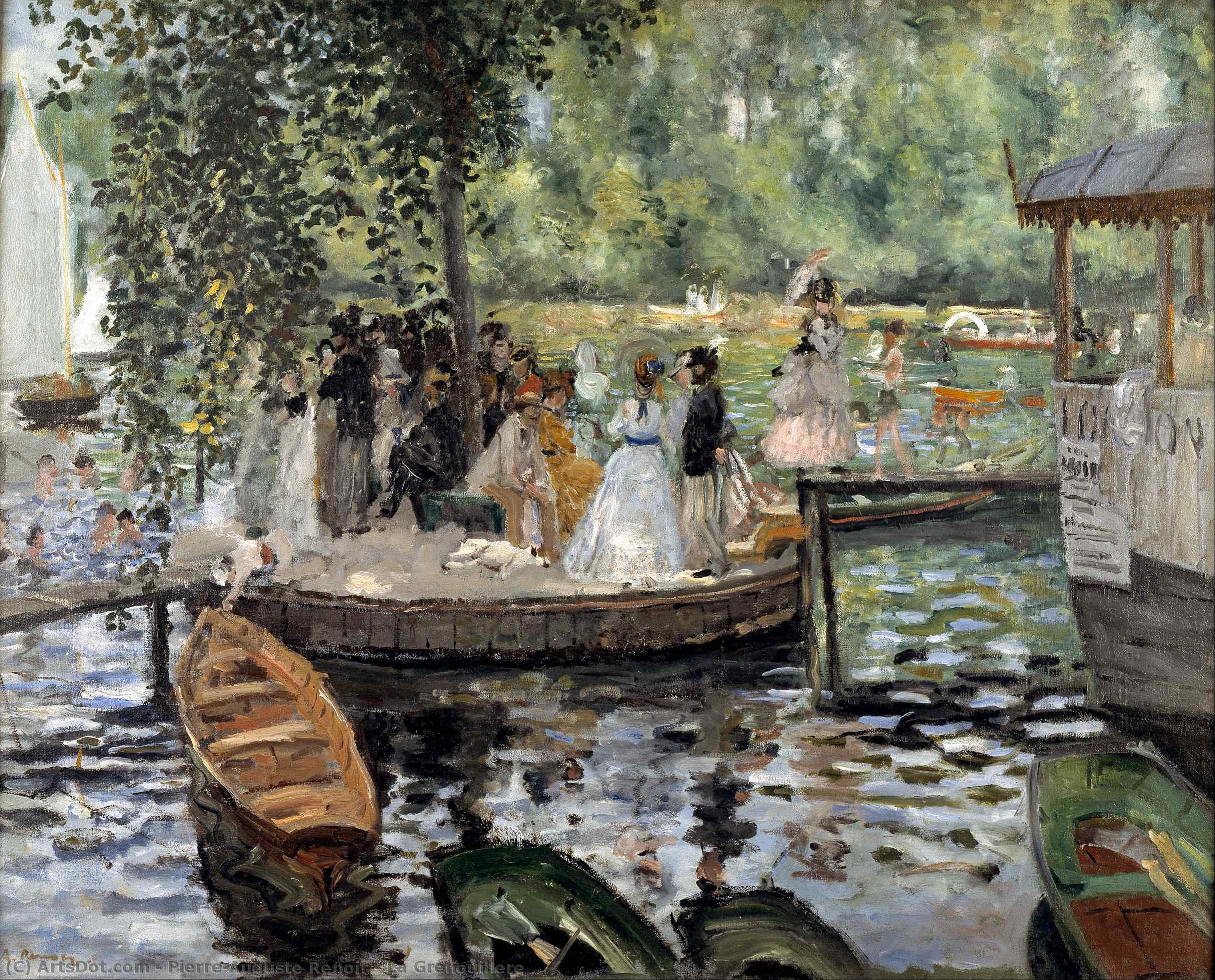 La Grenouillere — Pierre-auguste Renoir