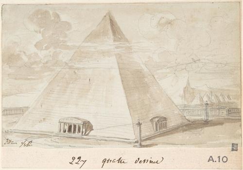 Studie Eines Pyramids — Jacques-louis David