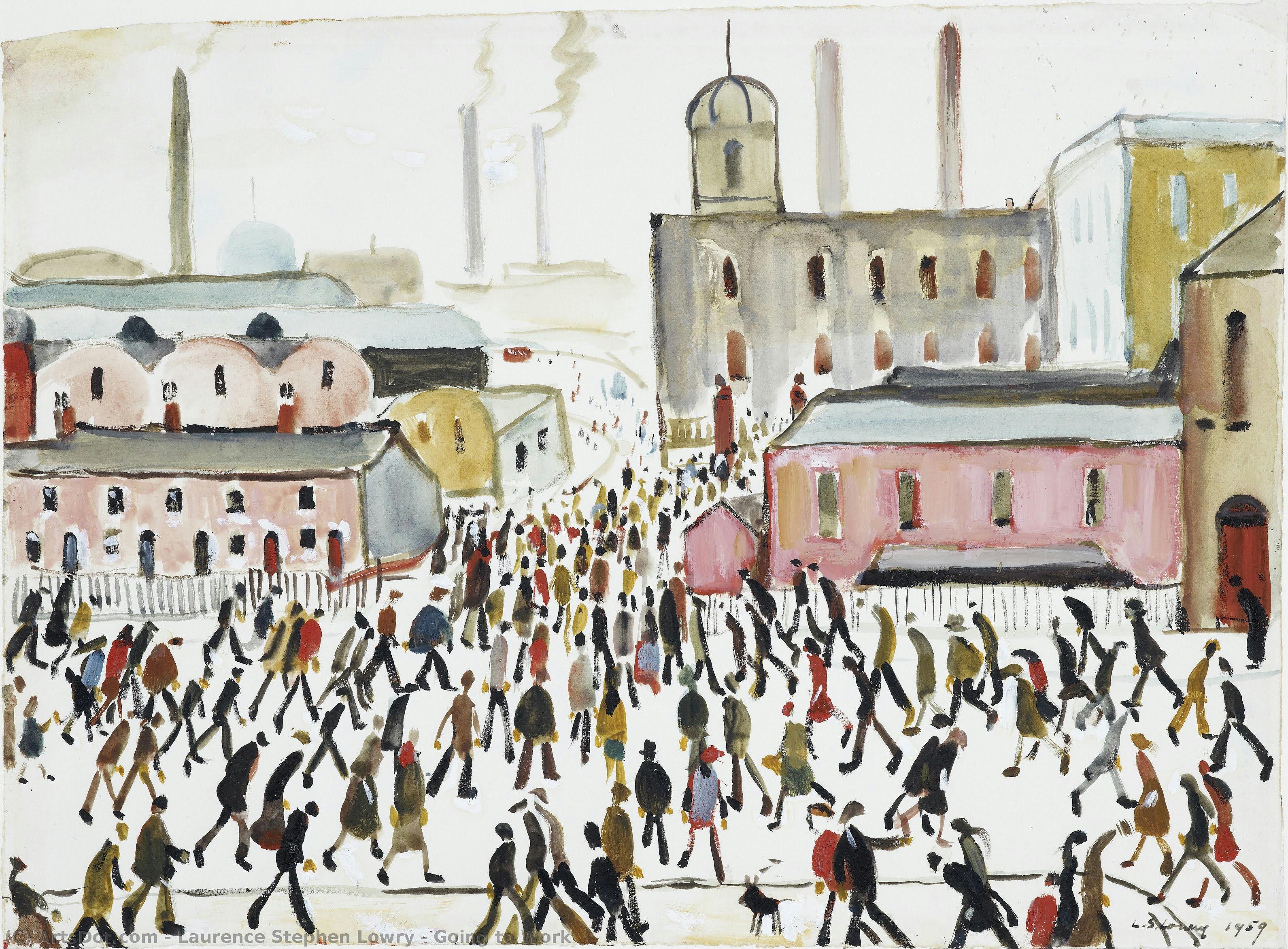 Going To Work — Laurence Stephen Lowry