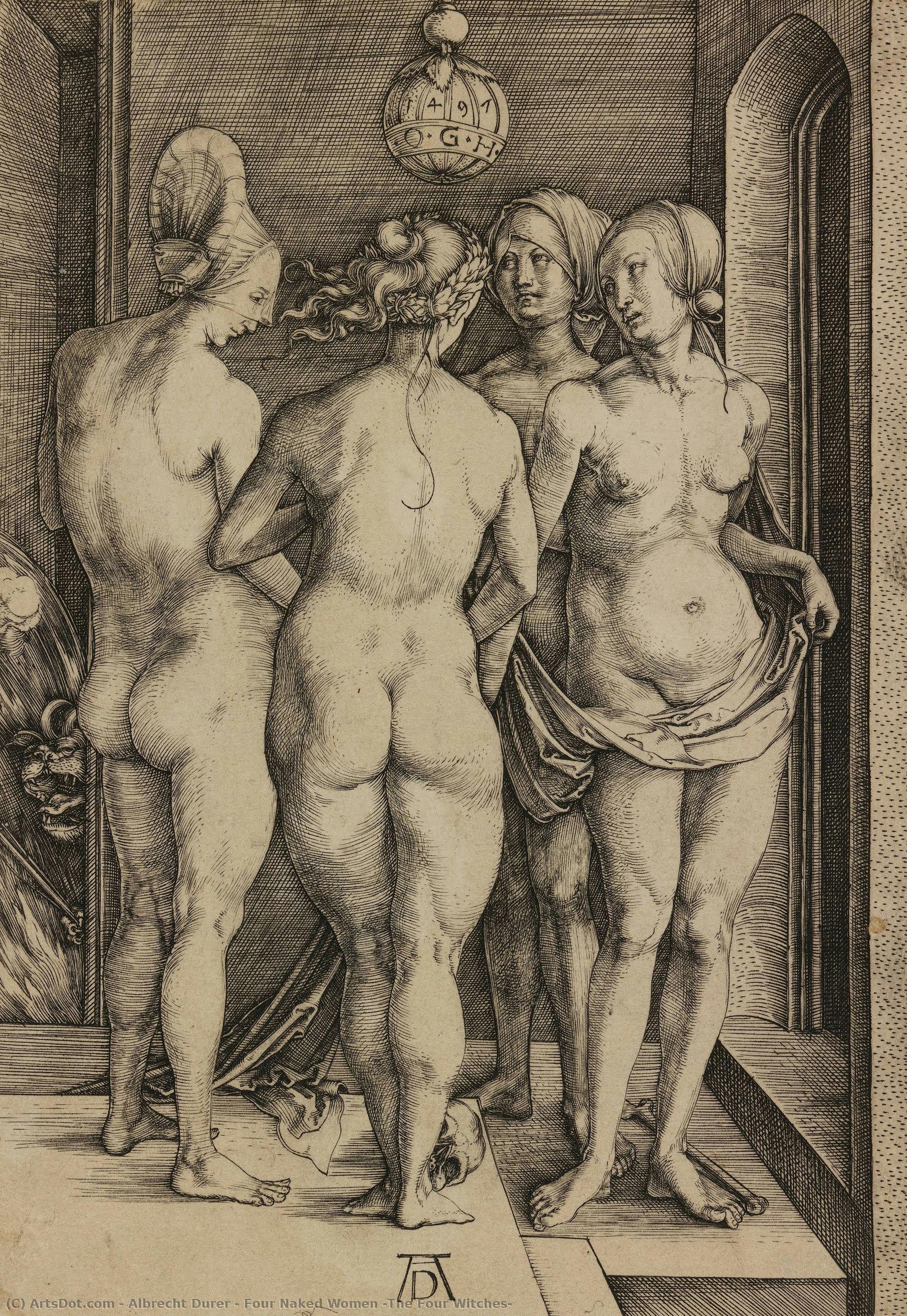 Fire Nøgne Kvinder (de Fire Hekse) — Albrecht Dürer
