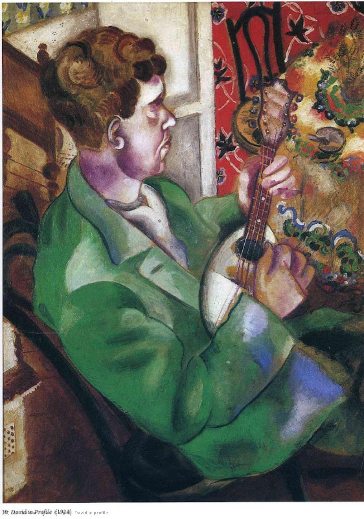 David In Profile — Marc Chagall