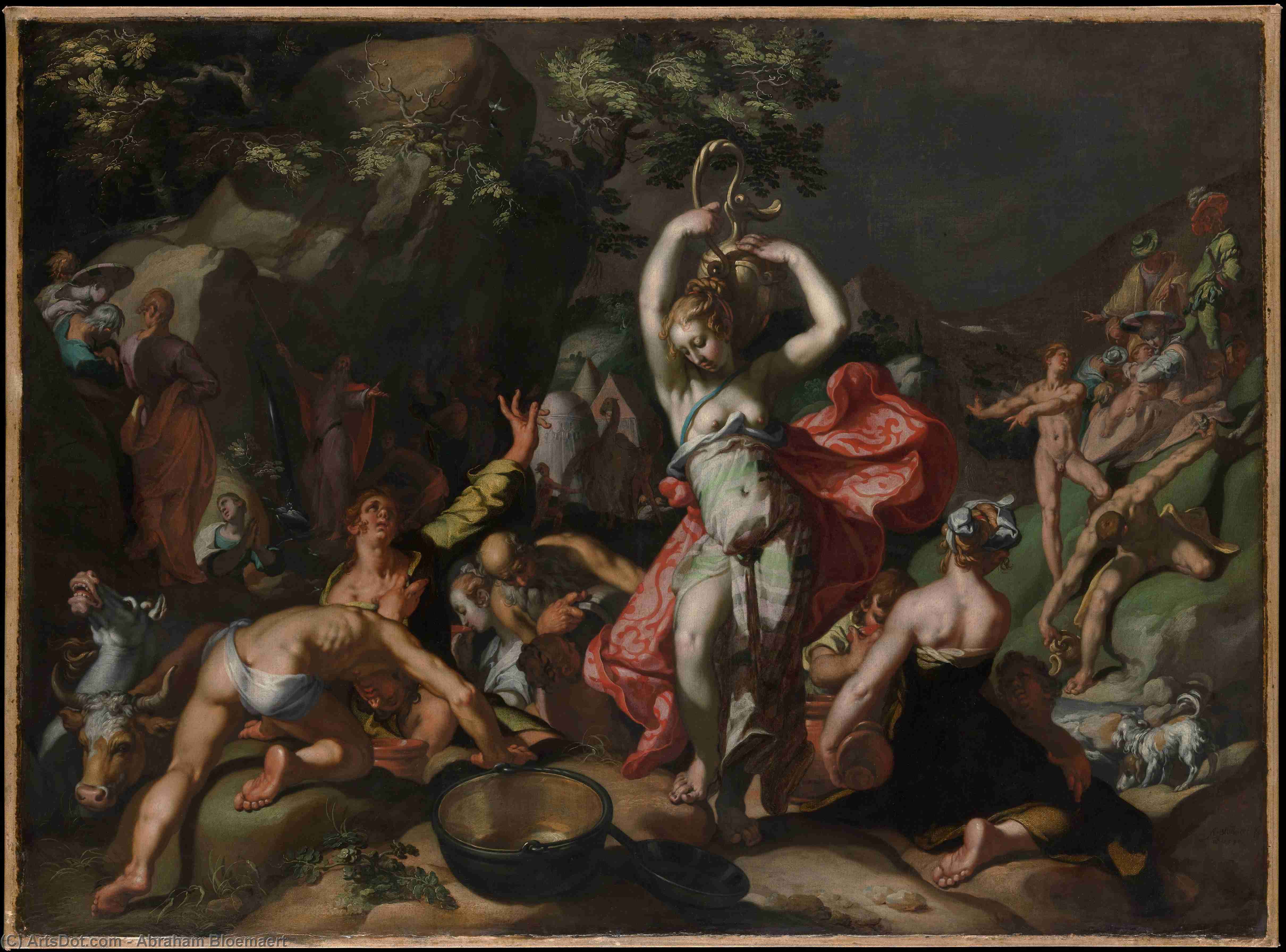 Moses Striking The Rock — أبراهام بلوميرت