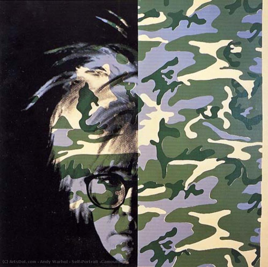 Self-portrait (camouflage) — Andy Warhol