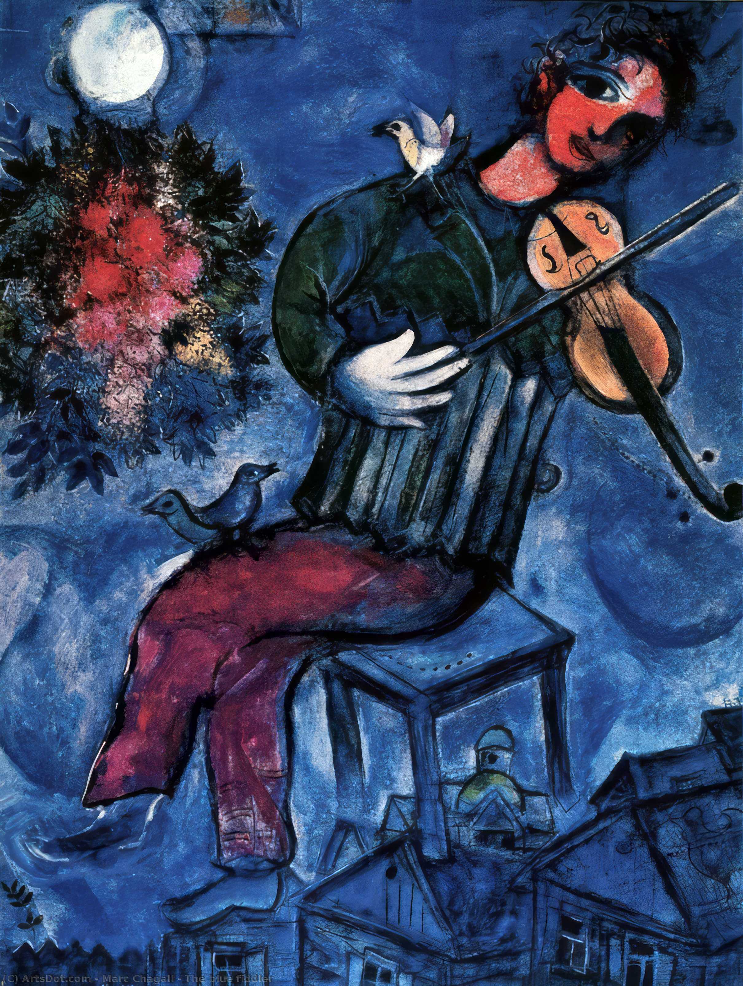 Il Violinista Blu — Marc Chagall