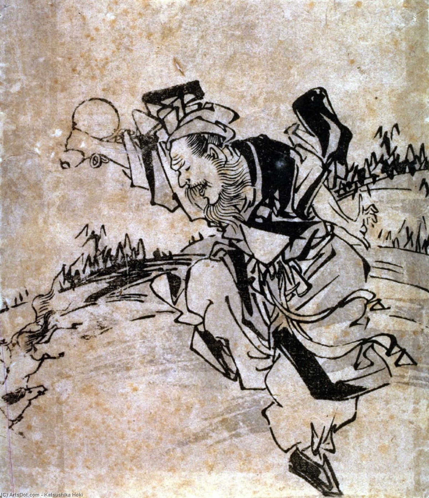 Tanec — Hokusai Kacušika