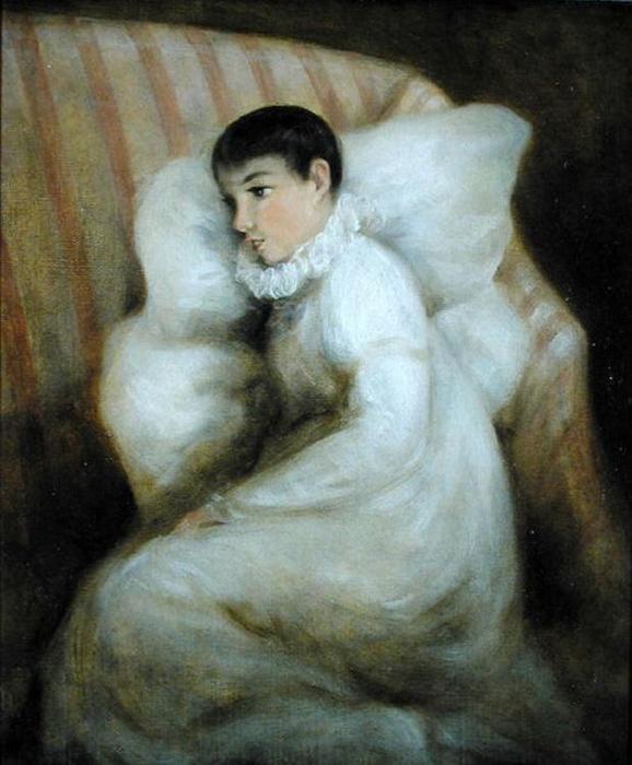 Giovane Ragazza Seduta Su Un Divano — John Constable