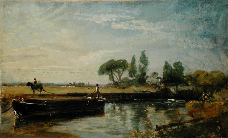 Både Ved Flatford Lock — John Constable