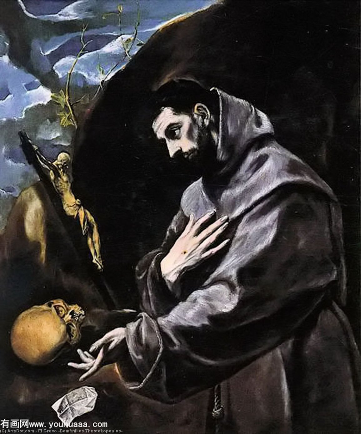 St Francis Praying — El Greco