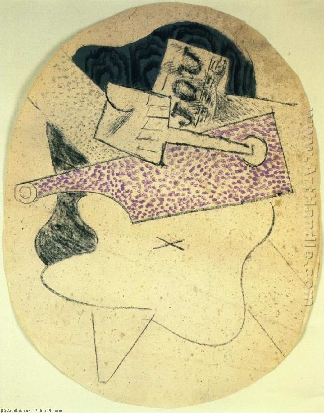 Stillleben Mit Gitarre — Pablo Picasso