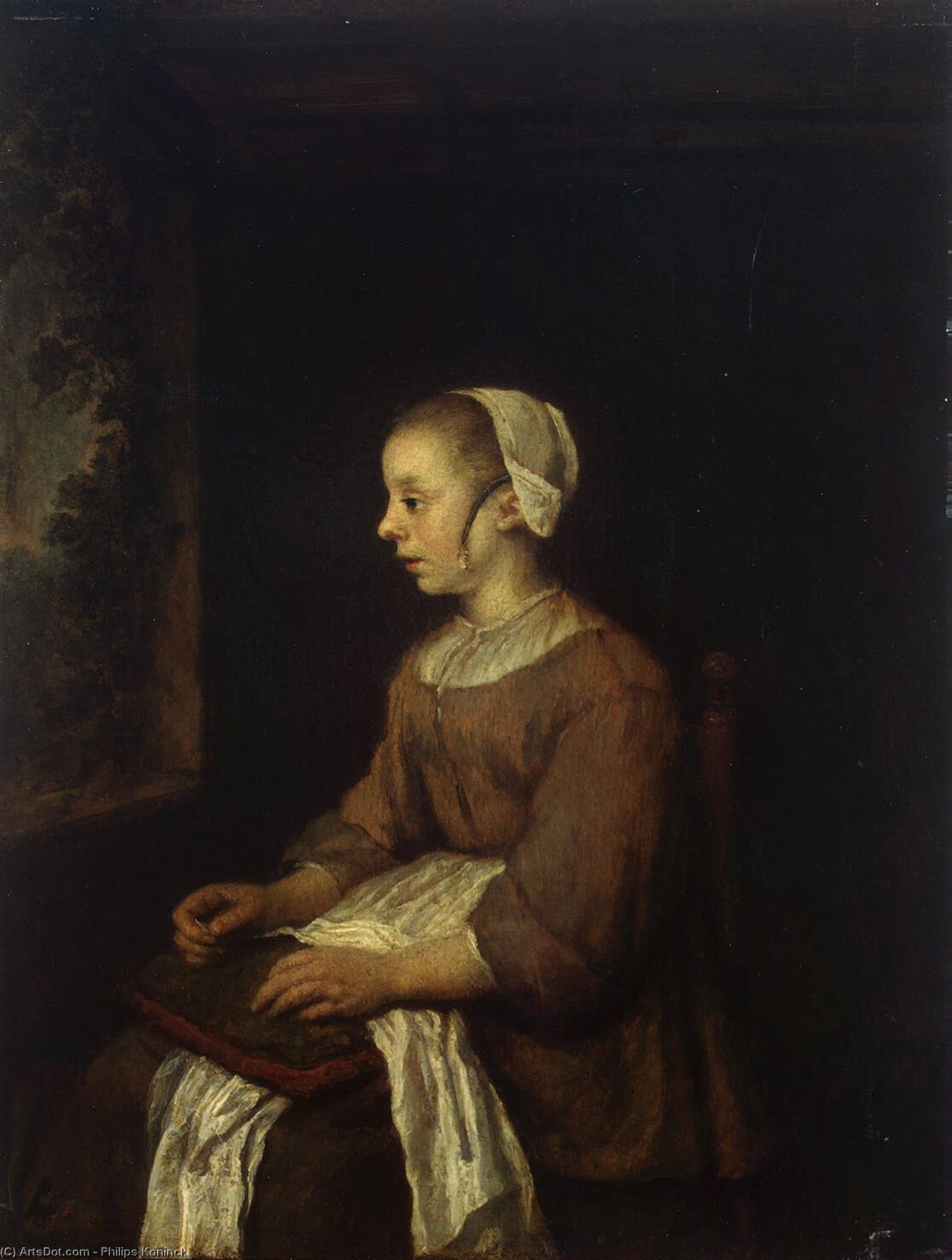 The Seamstress — Philips De Koninck