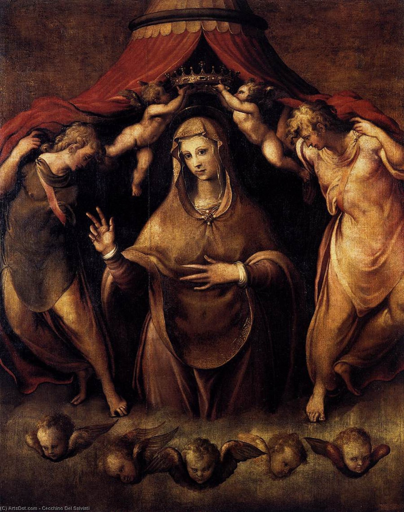 Coronation Of The Virgin With Angels — 切奇诺·德尔·萨尔维亚蒂