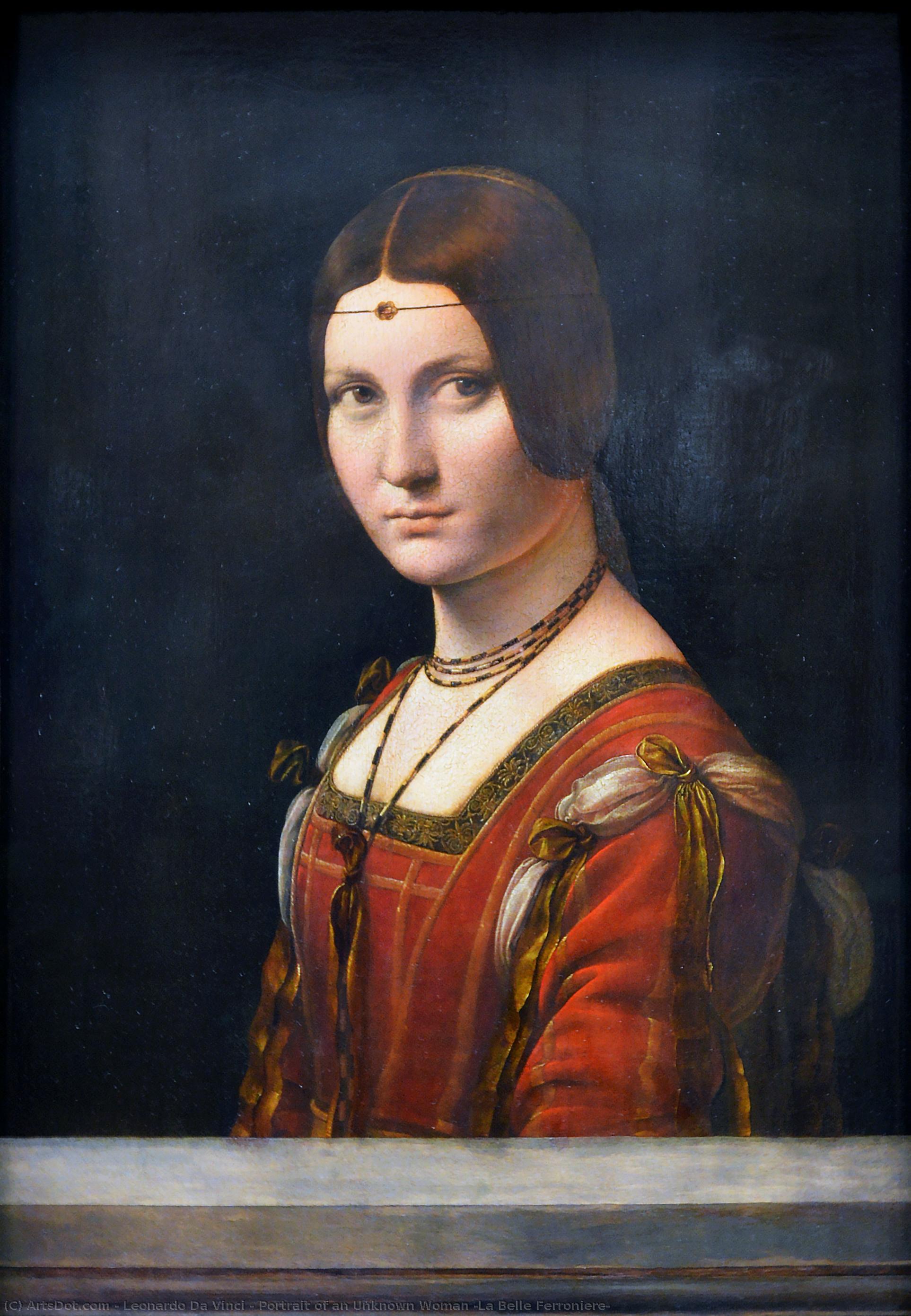 Portrait Of An Unknown Woman (la Belle Ferroniere) — Leonardo Da Vinci