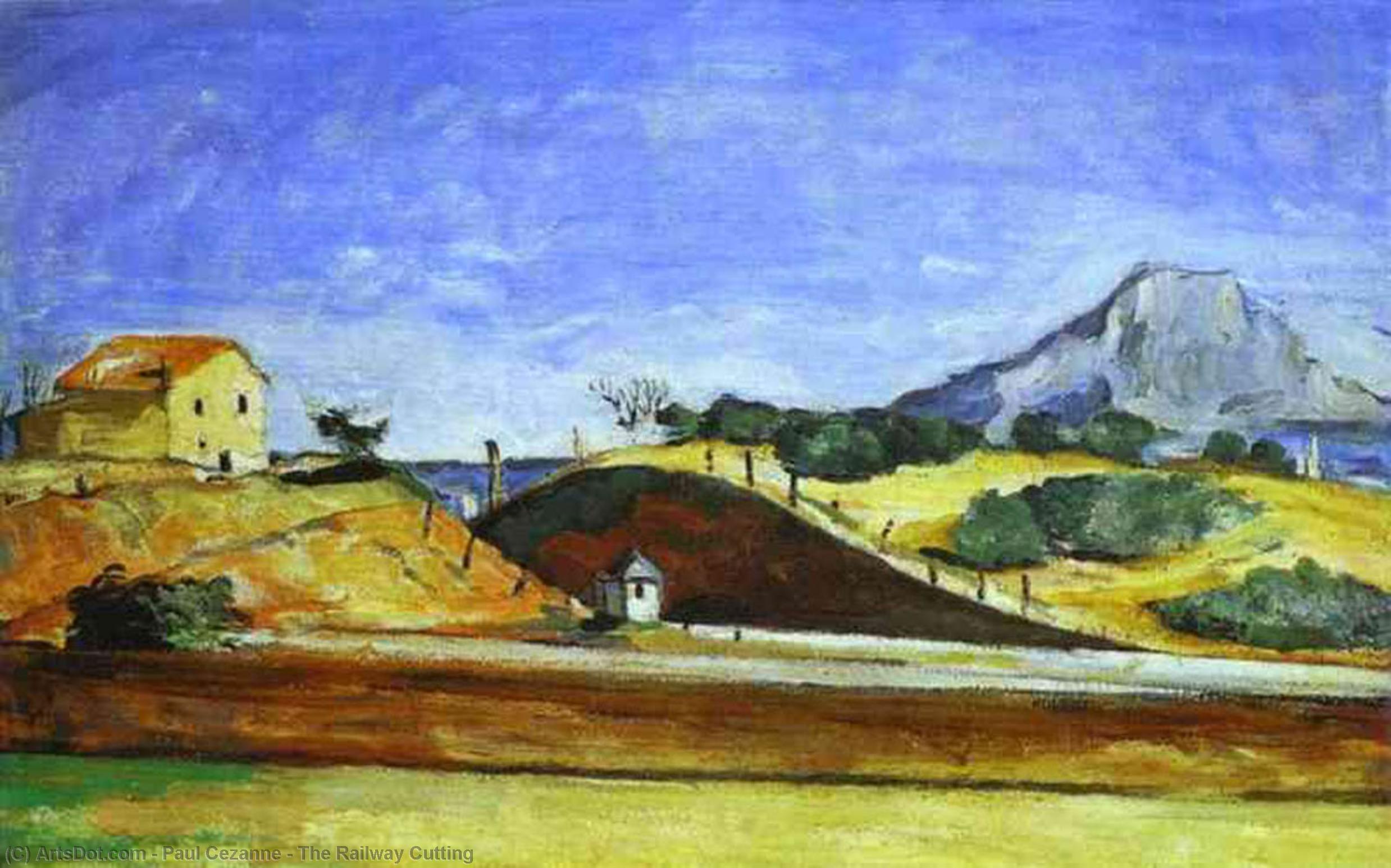 Der Eisenbahnstreifen — Paul Cézanne