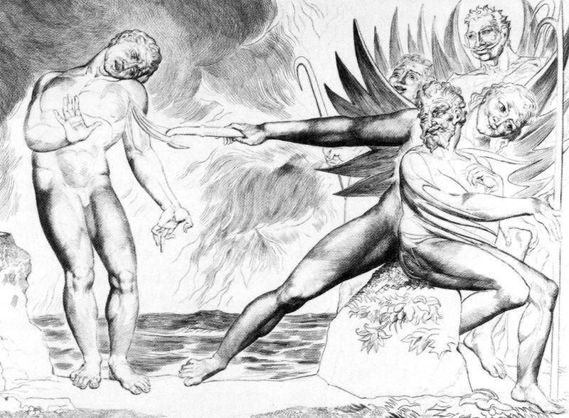 Ciampolo Tormented By Devils 1 — William Blake