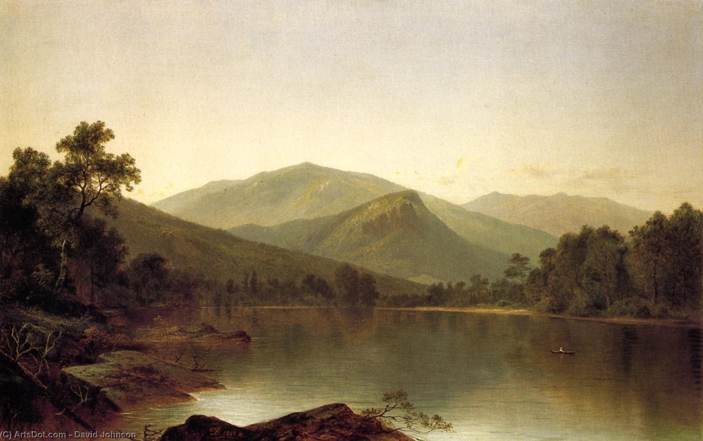 View On The Androscoggin River, Maine — David Johnson