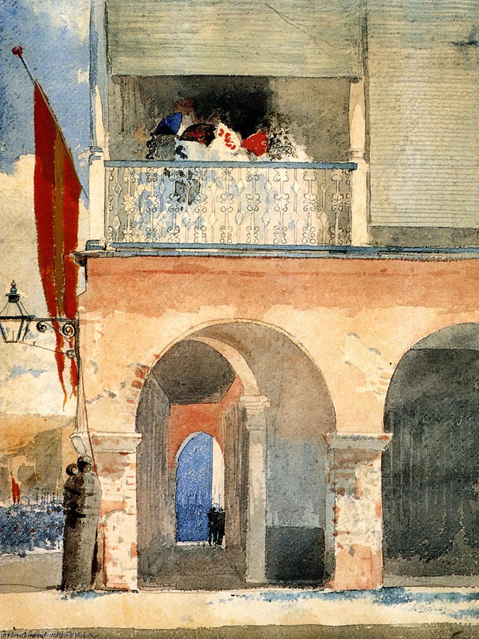 Casas Fortes, Santiago De Cuba — Winslow Homer