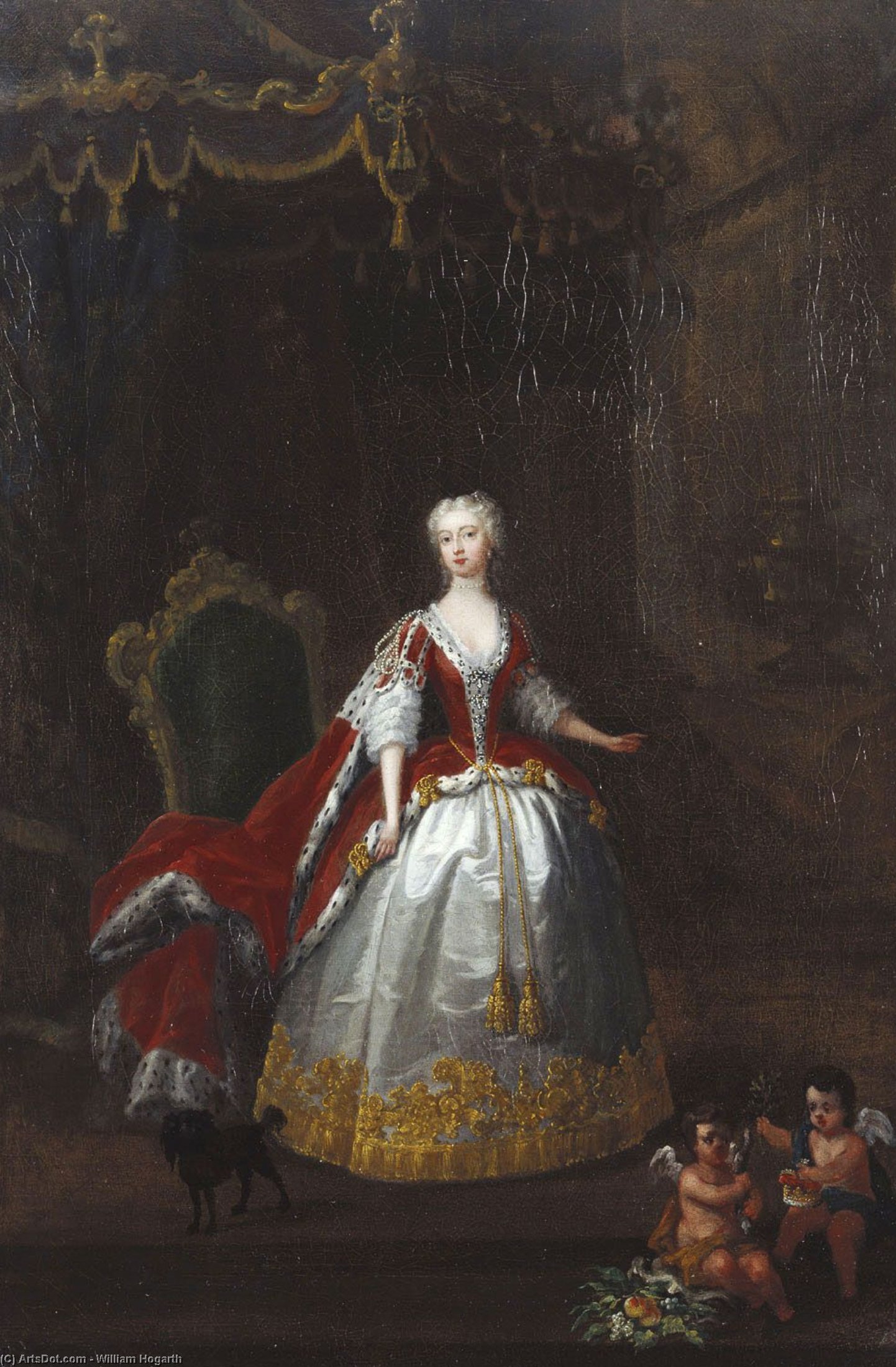 Portret Van Augusta Van Saxe-gotha — William Hogarth
