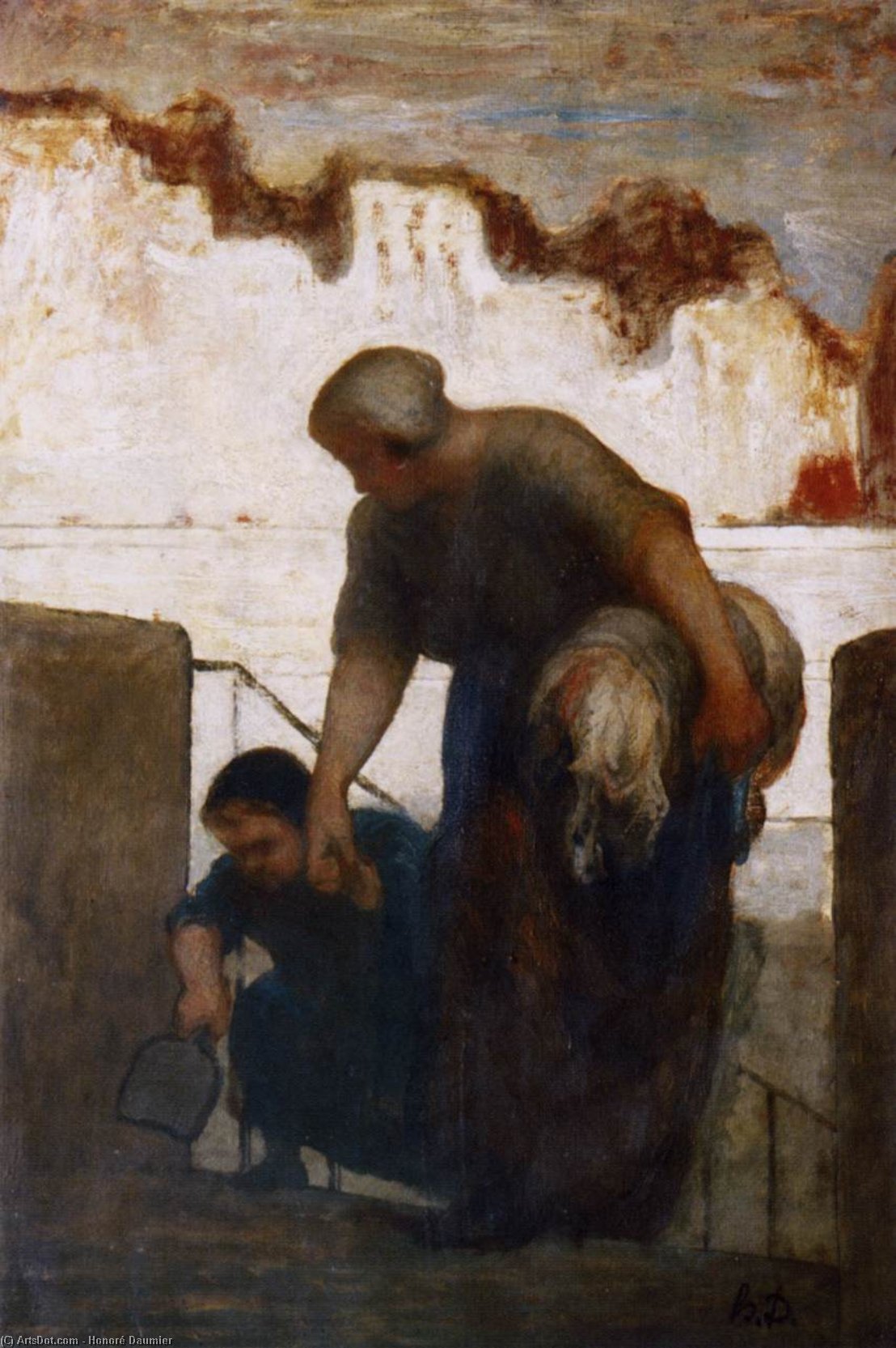 La Lavandera — Honoré Daumier