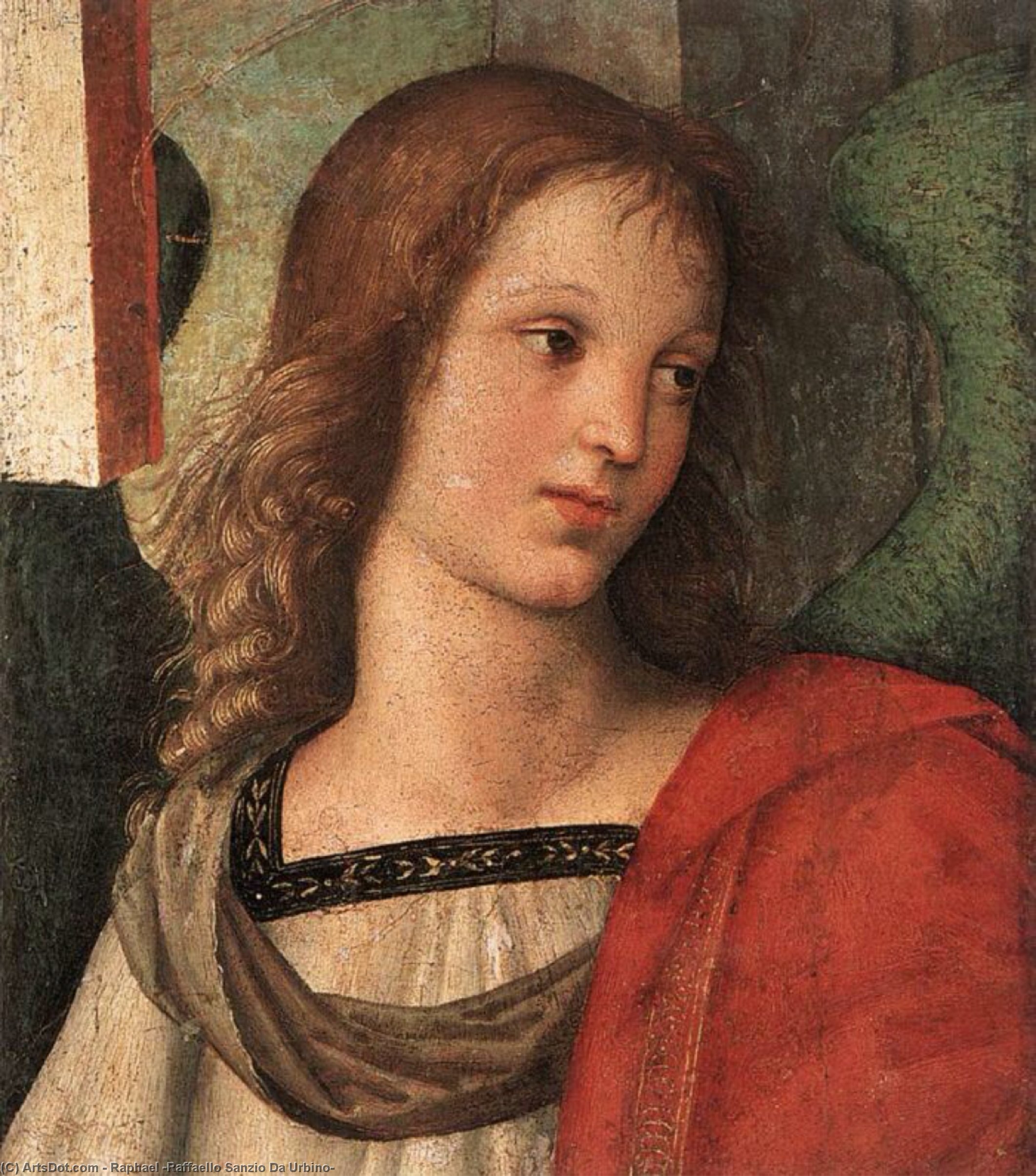 Angel (fragment Of The Baronci Altarpiece) — Rafael