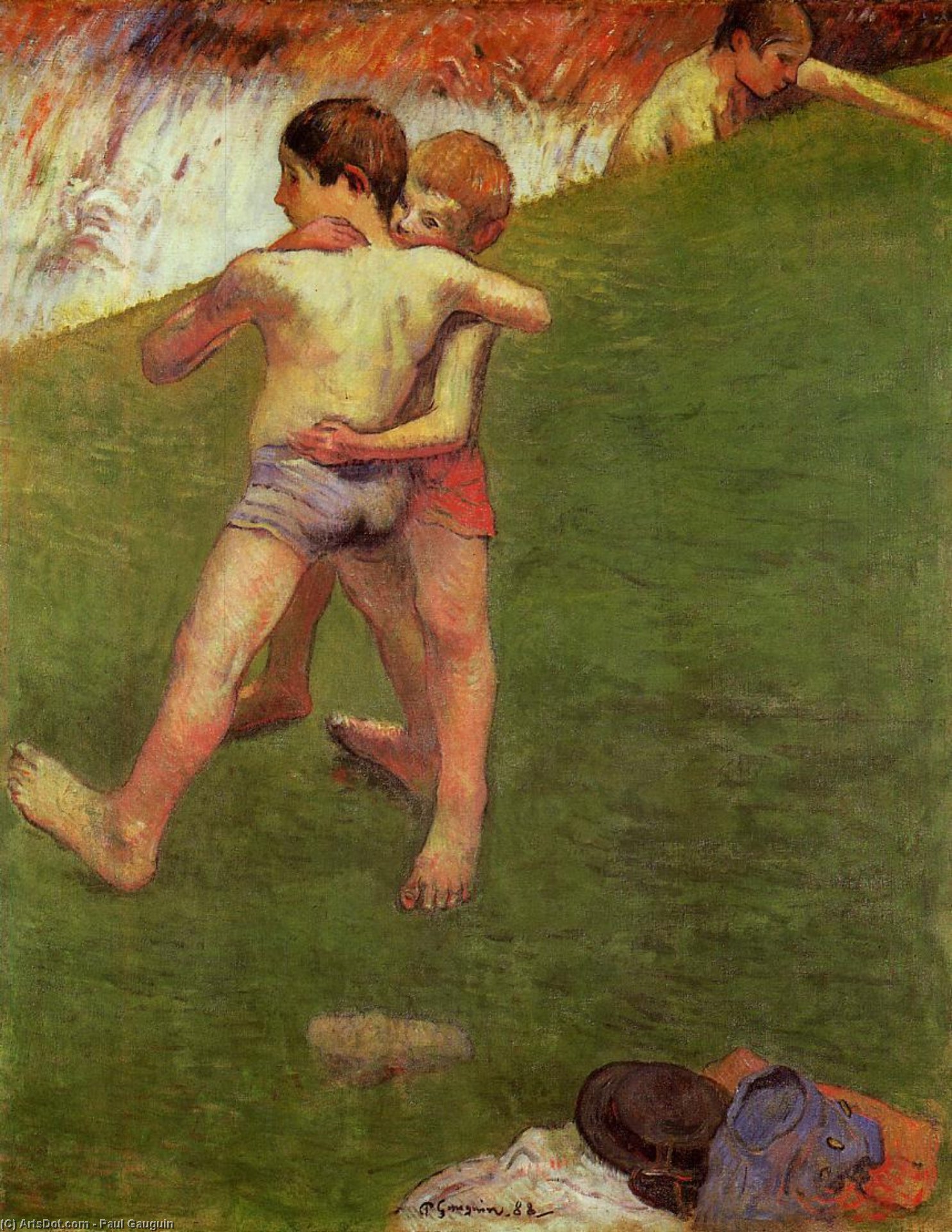 Il Ragazzo Bretone In Un Paesaggio — Eugène Henri Paul Gauguin