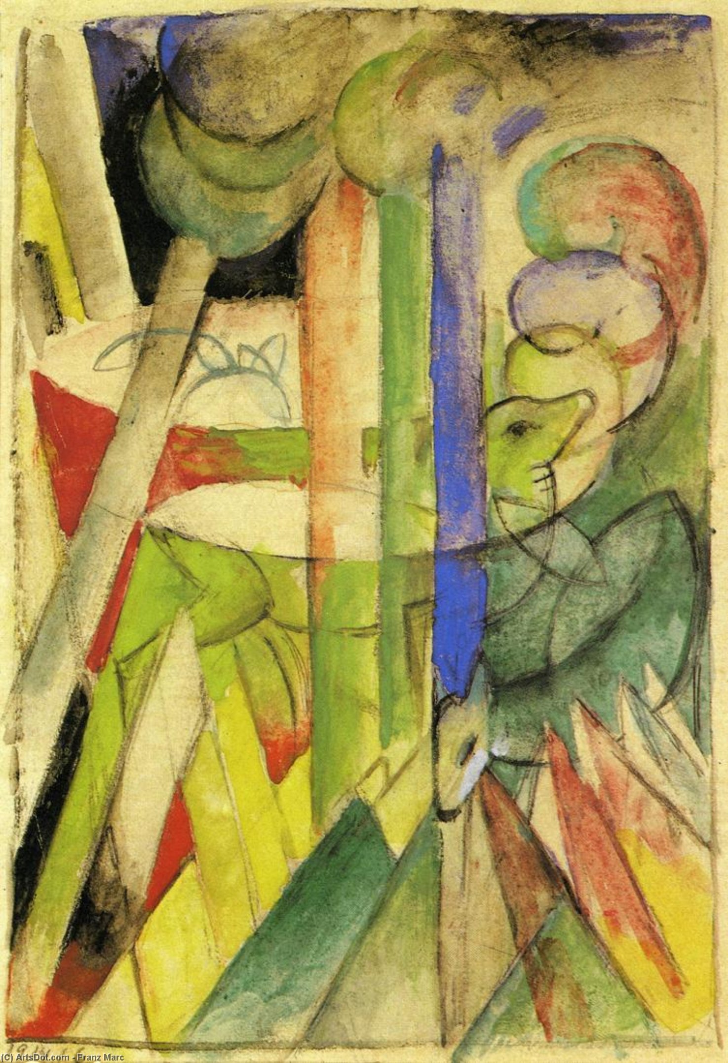 Bergziegen — Franz Marc