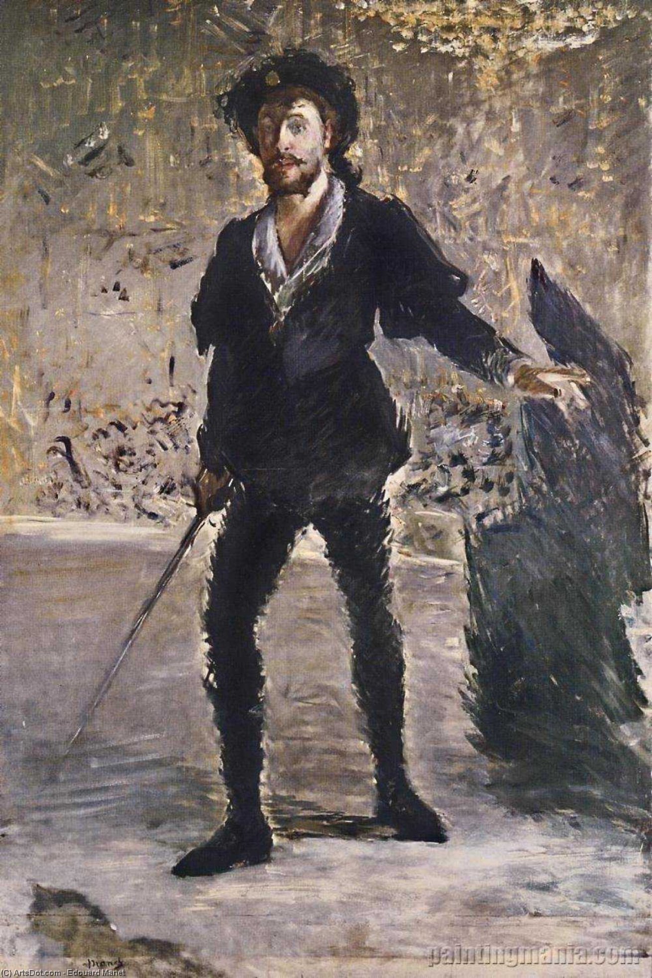 Porträt Von Faure Als Hamlet — Édouard Manet
