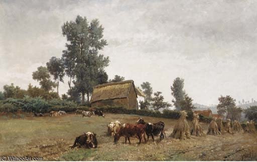 Cows In A Summer Meadow — Paul Joseph Constantine Gabriel