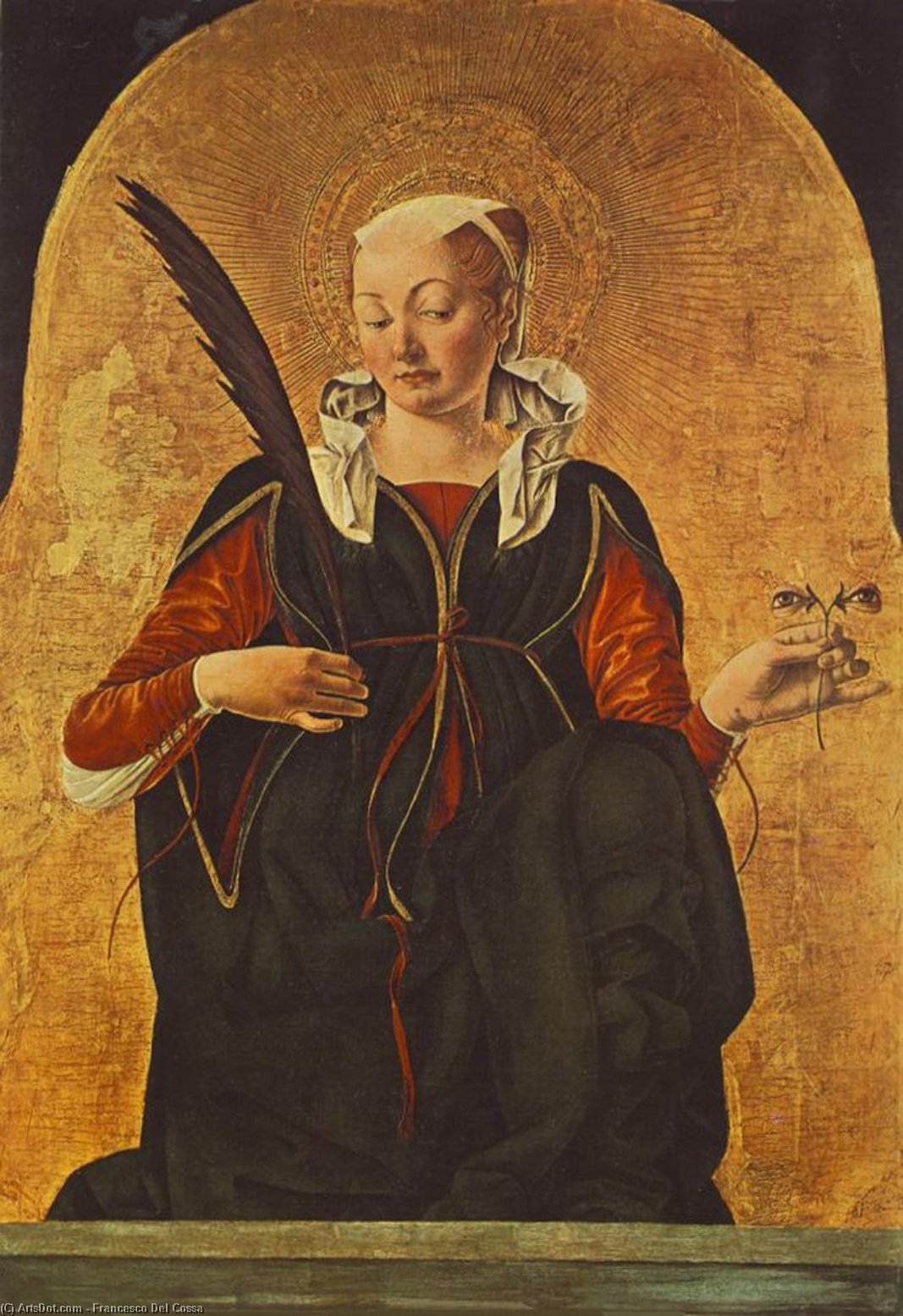 Griffoni Polyptych: St Lucy — Francesco Del Cossa