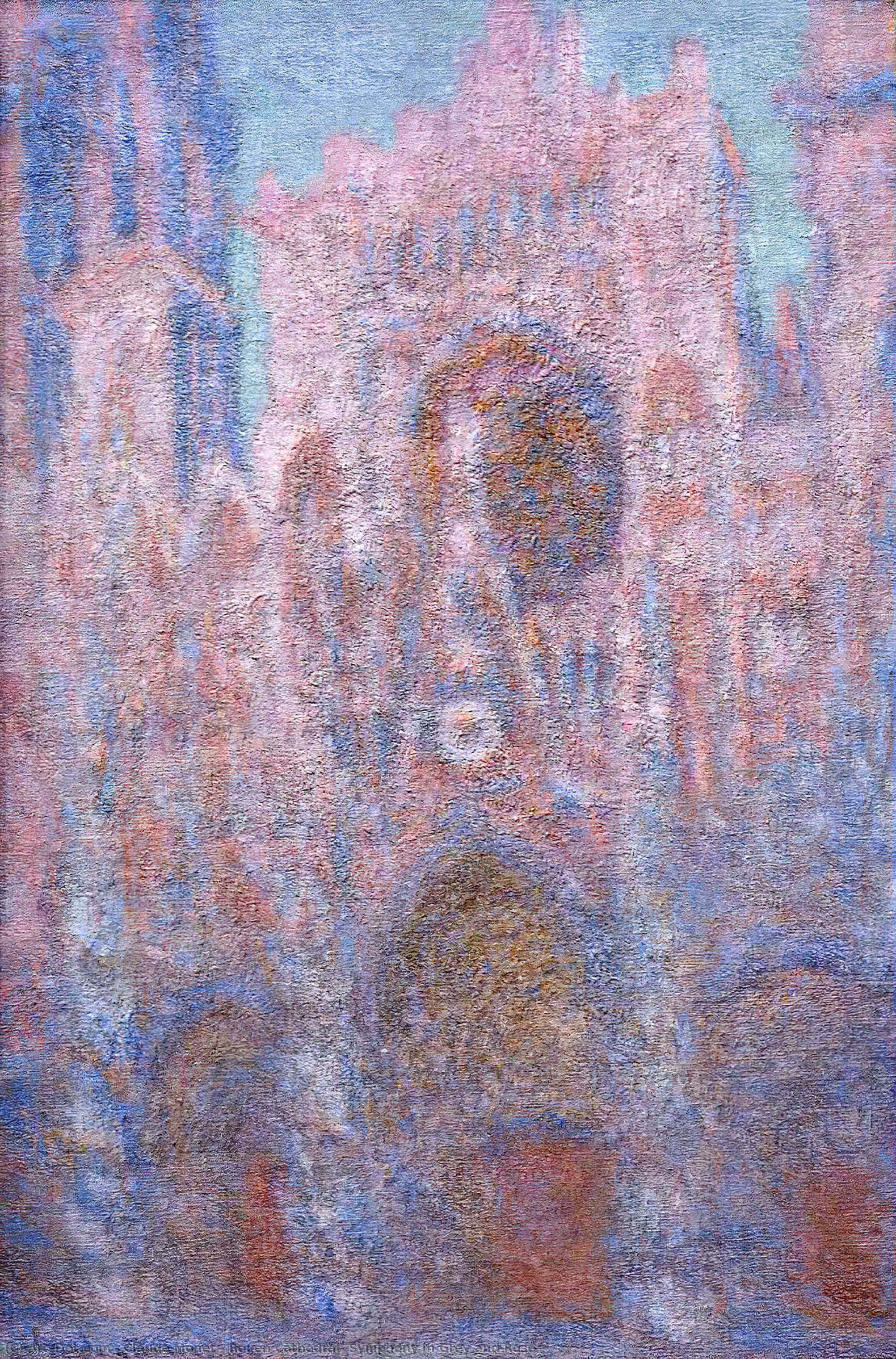 Rouen Cathedral, Symphony In Grey And Rose — Claude Monet