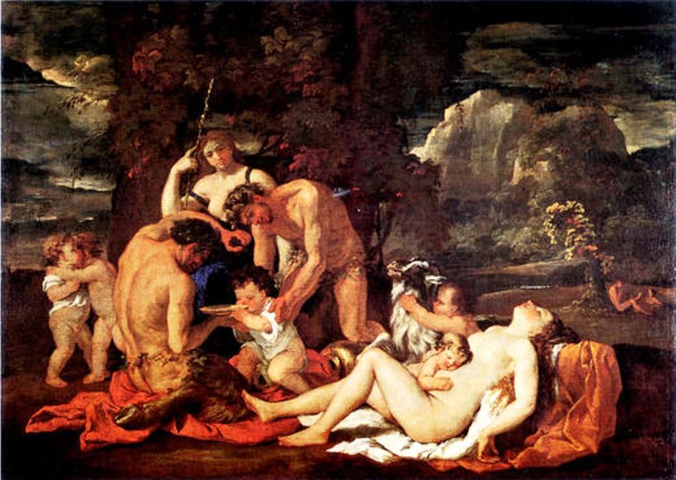 Krmení Bacha — Nikolás Poussin