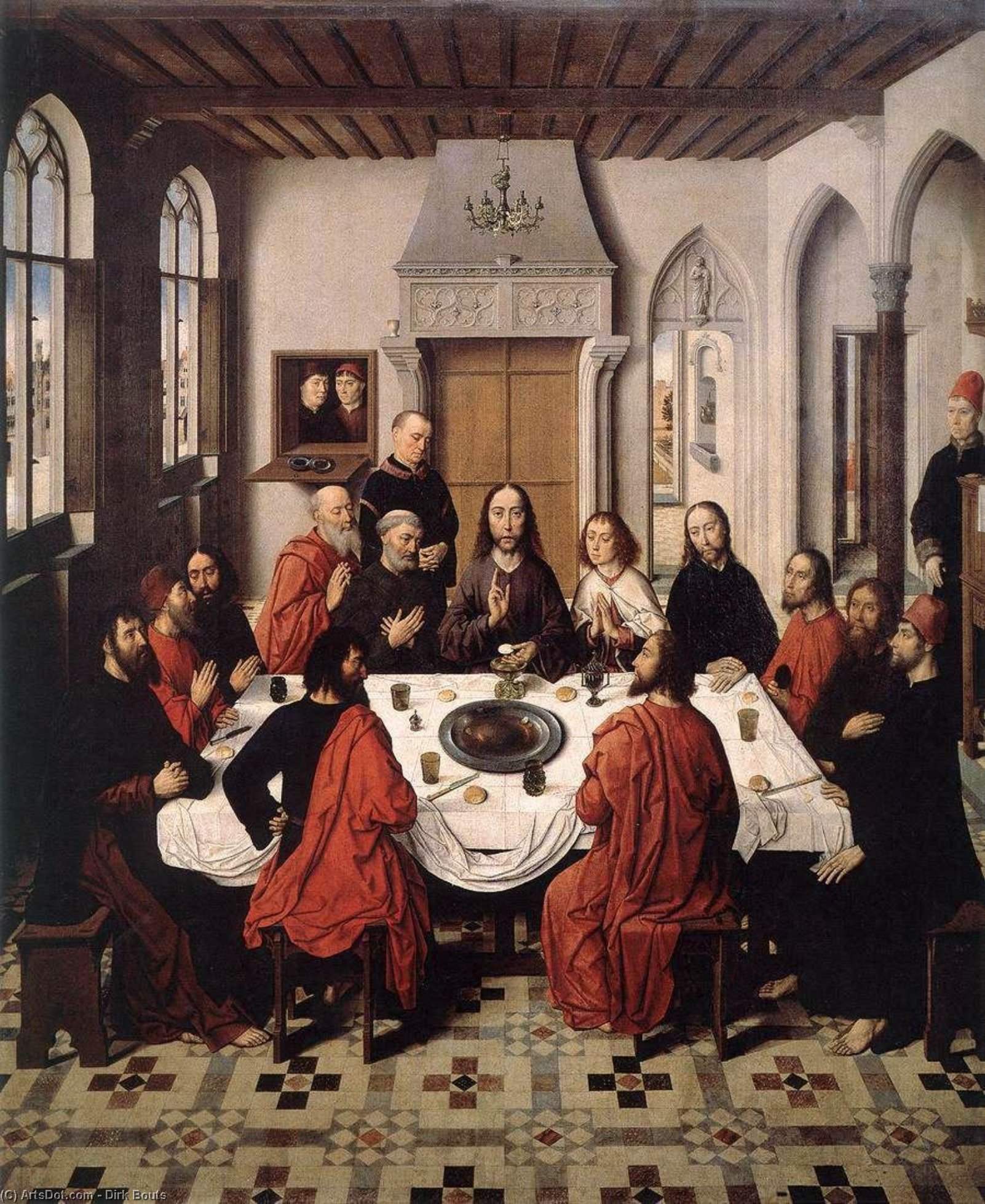The Last Supper - From The Winged Altar In St. Peter In Leuven — Dierec Bouts