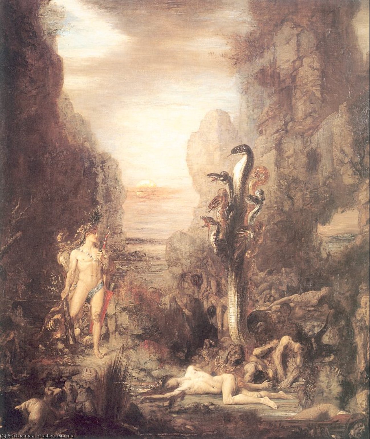 Hercules And The Lernaean Hydra — Gustaw Moreau