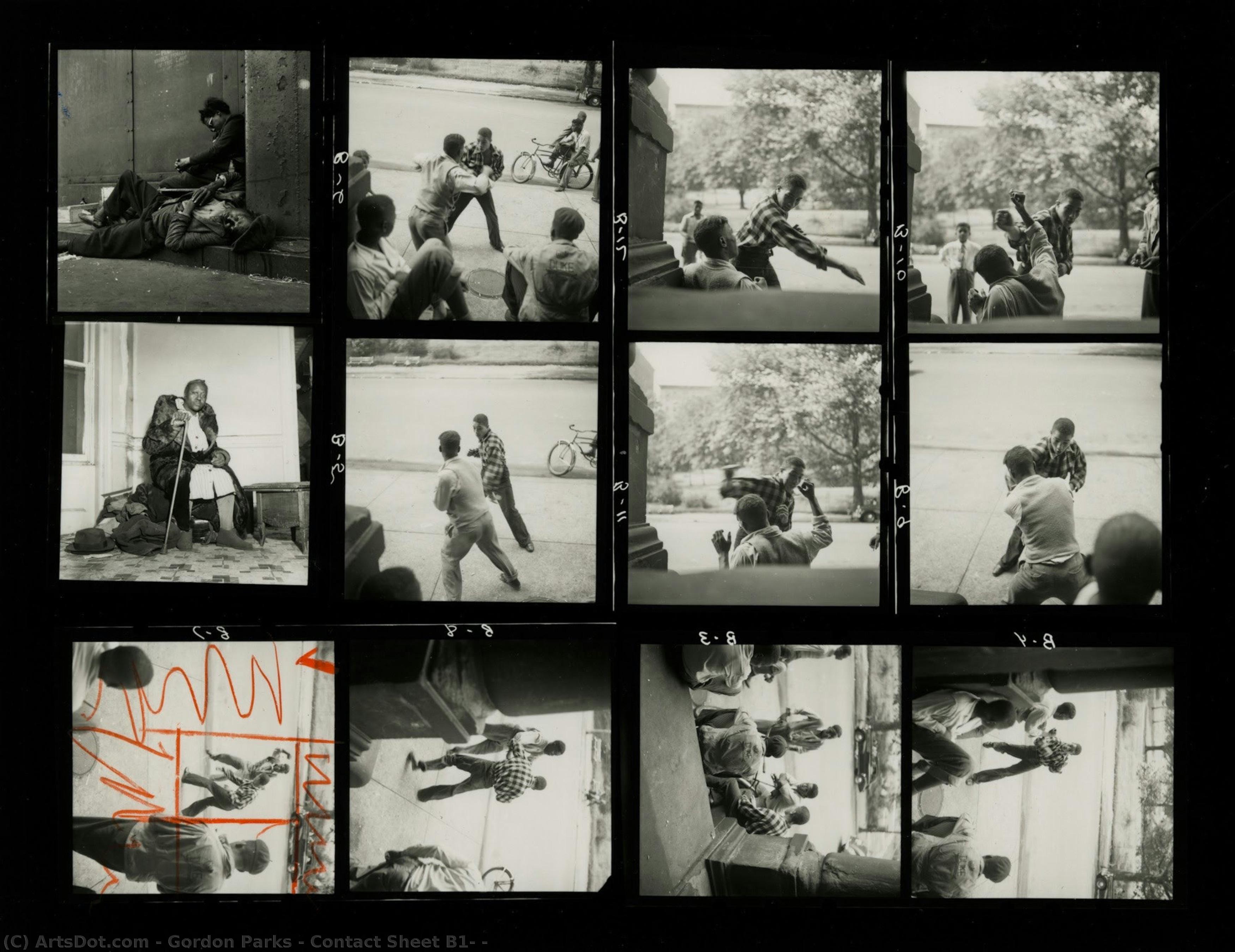 Contact Sheet B1, — Gordon Parks