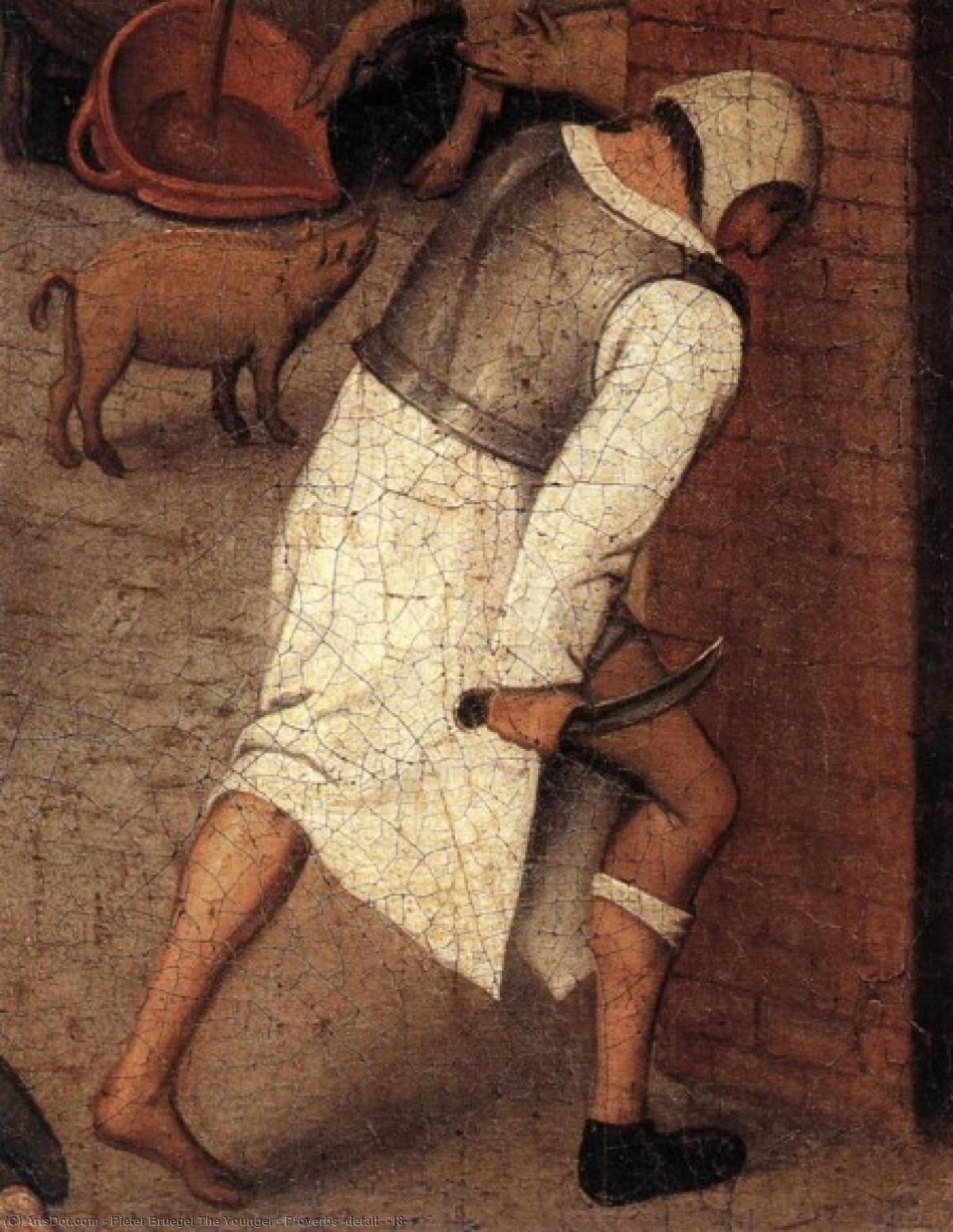 Proverbs (detail) (18) — Pieter Bruegel The Younger