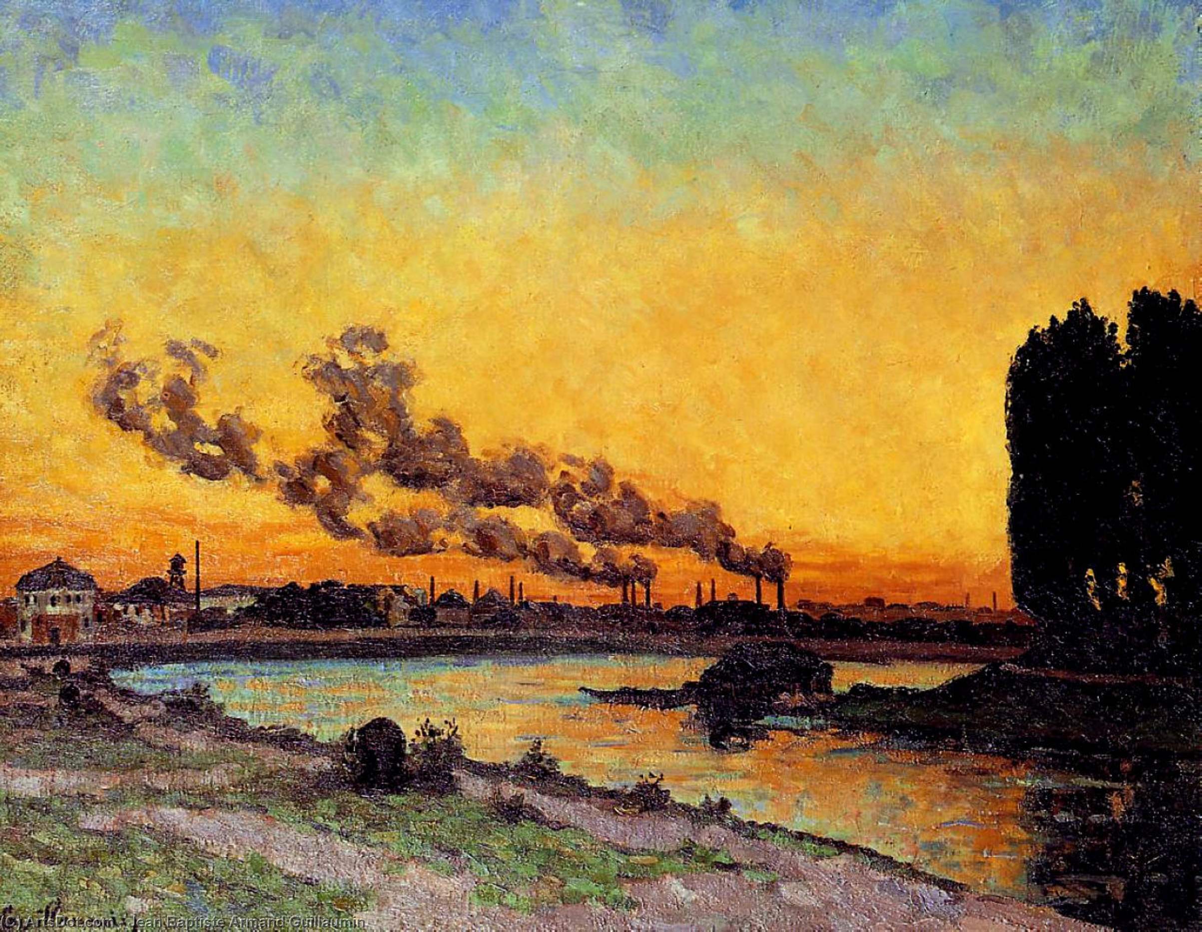 Sunset At Ivry — Armand Guillaumin